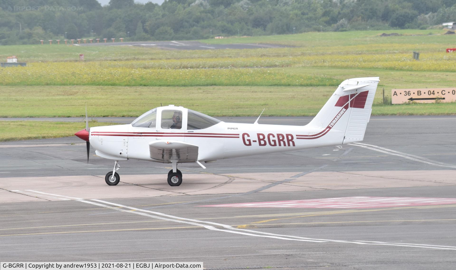 G-BGRR, 1978 Piper PA-38-112 Tomahawk Tomahawk C/N 38-78A0336, G-BGRR at Gloucestershire Airport.