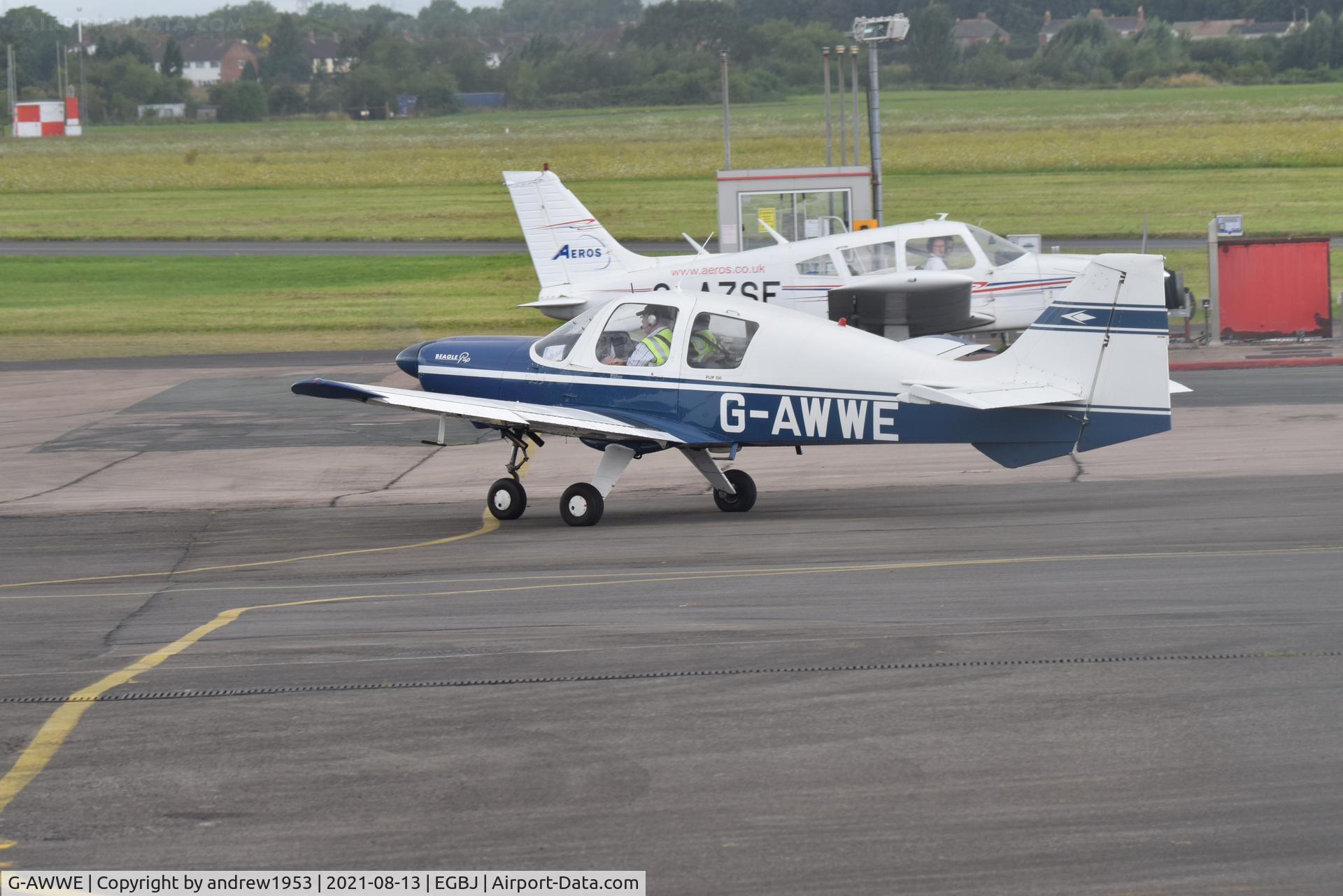 G-AWWE, 1969 Beagle B-121 Pup Series 2 (Pup 150) C/N B121-032, G-AWWE at Gloucestershire Airport.