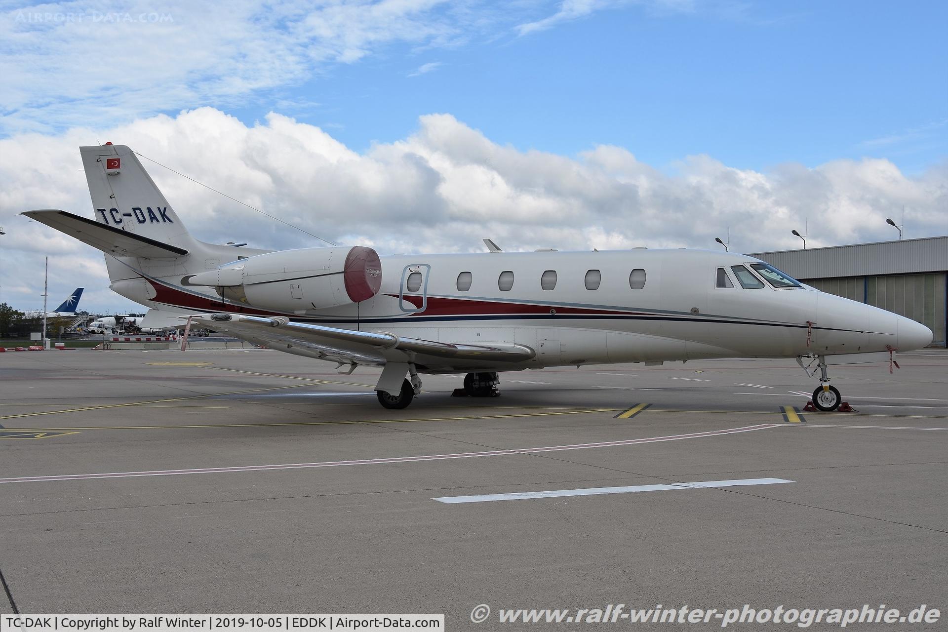 TC-DAK, 2009 Cessna 560XL Citation XLS+ C/N 560-6048, Cessna 560XL Citation XLS+ - TAHE Havacilik - 560-6048 - TC-DAK - 05.10.2019 - CGN