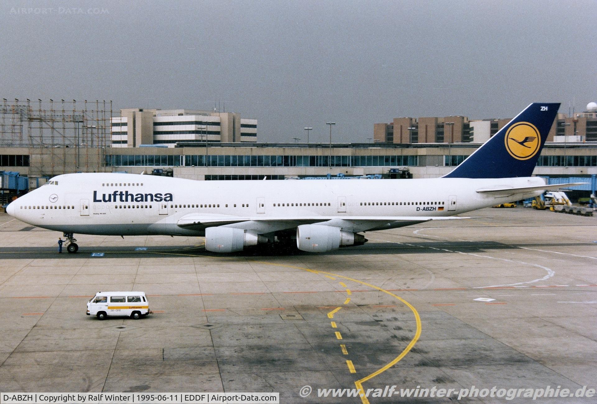 D-ABZH, 1986 Boeing 747-230B C/N 23622/665, Boeing 747-230B - LH DLH Lufthansa 'Bonn' - 23622 - D-ABZH - 06.1995 - FRA
