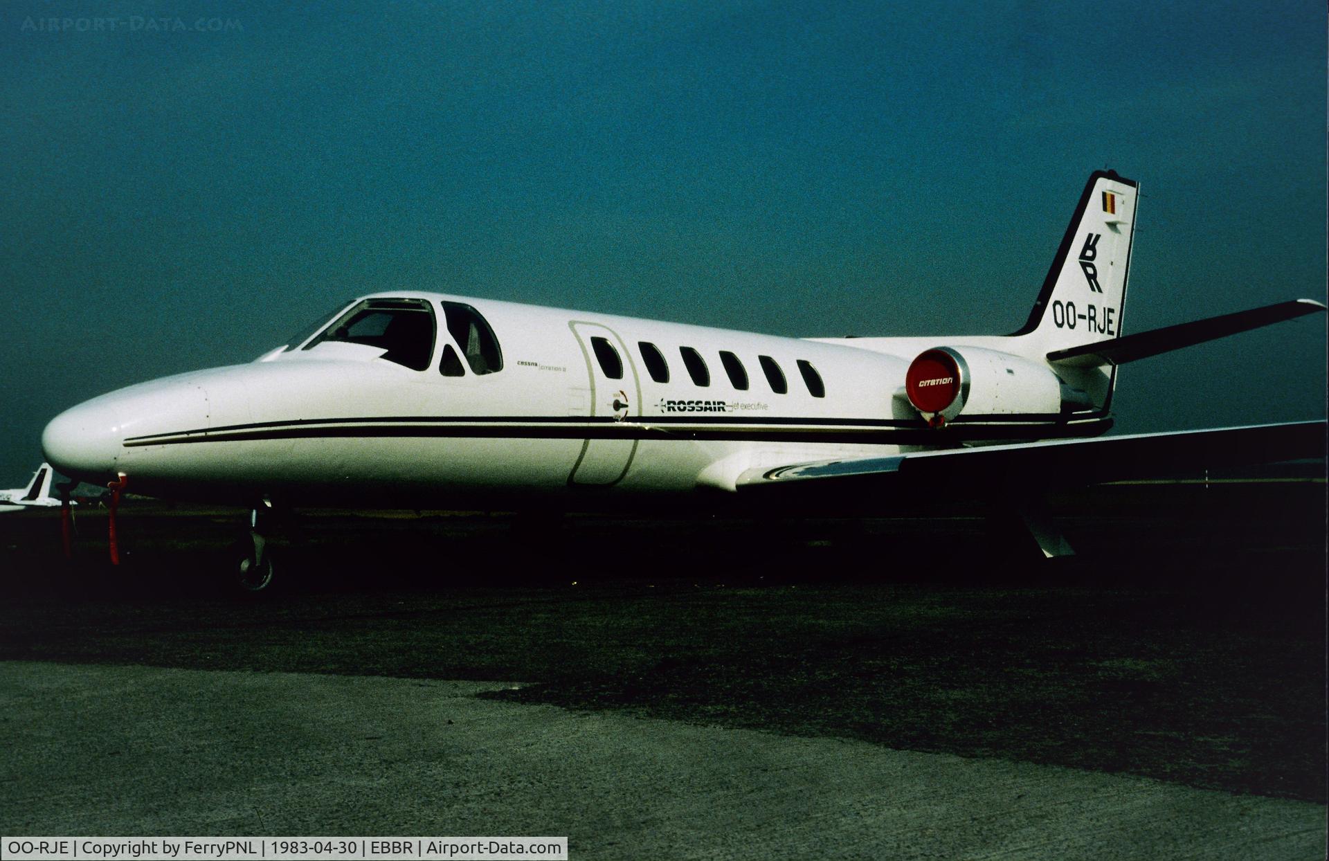 OO-RJE, 1982 Cessna 551  Citation II/SP C/N 551-0421, Rossair Ce550