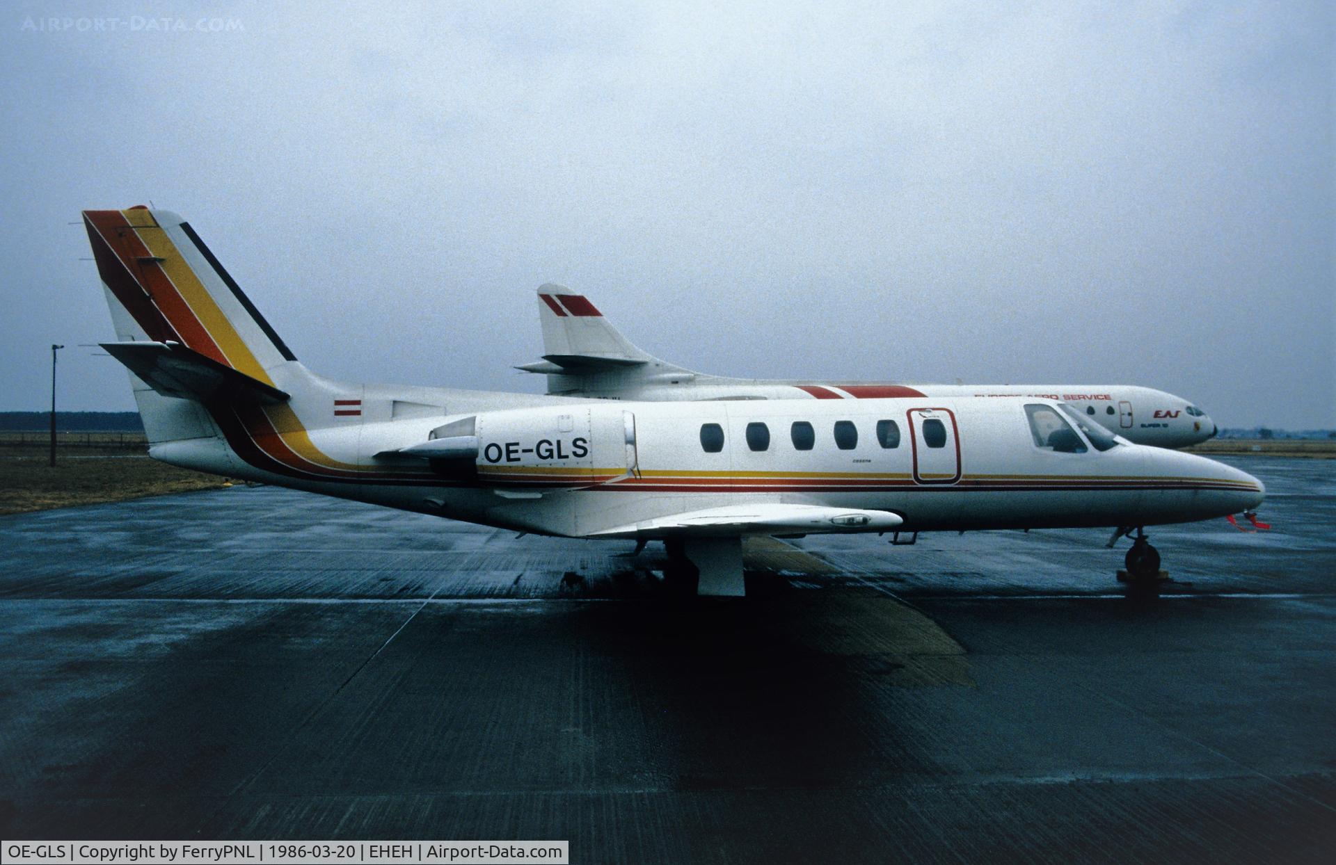 OE-GLS, 1981 Cessna 550 Citaion II C/N 550-0270, Tyrolean Ce550 in winter rain at EIN
