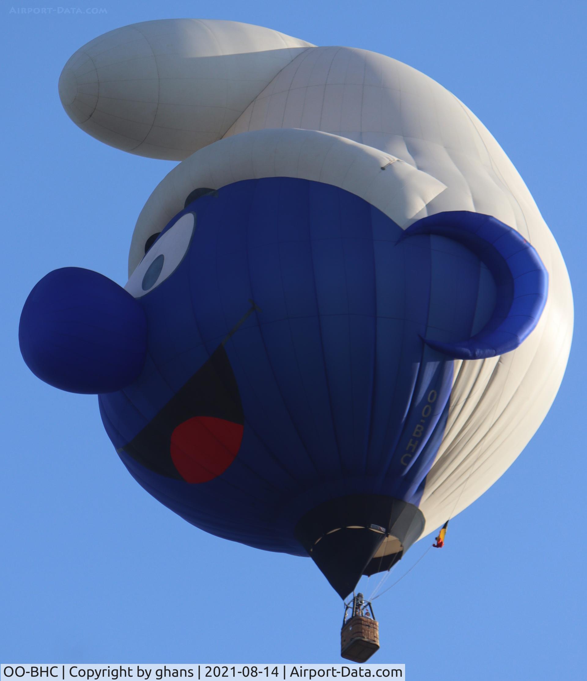 OO-BHC, Cameron Smurf-120 SS C/N 4266, @ Deinze
