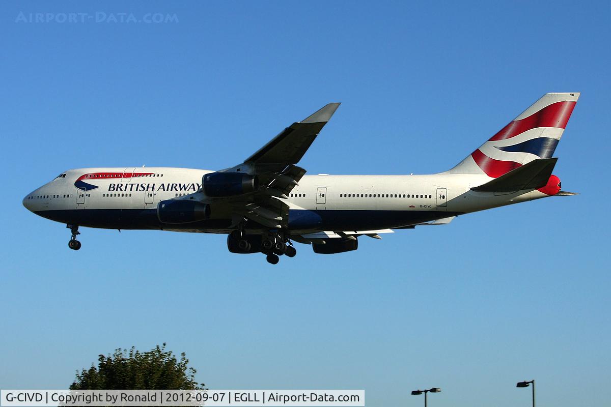 G-CIVD, 1994 Boeing 747-436 C/N 27349, at lhr