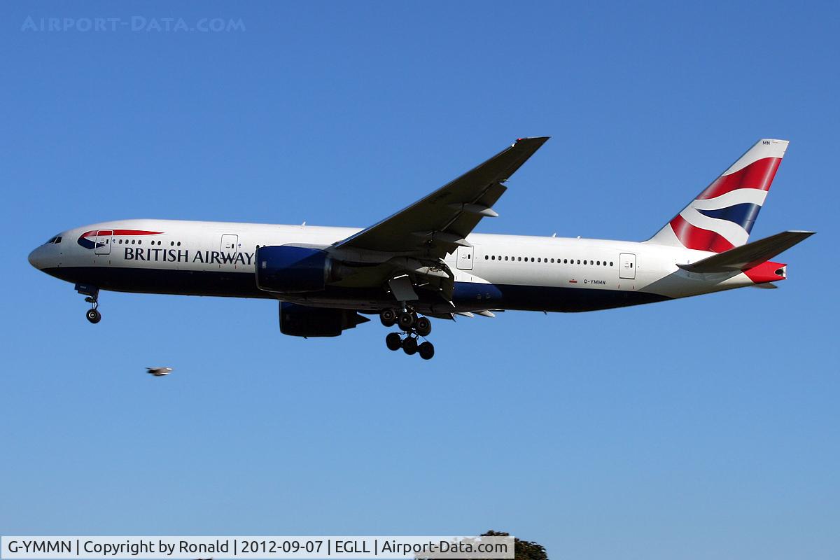 G-YMMN, 2001 Boeing 777-236 C/N 30316, at lhr