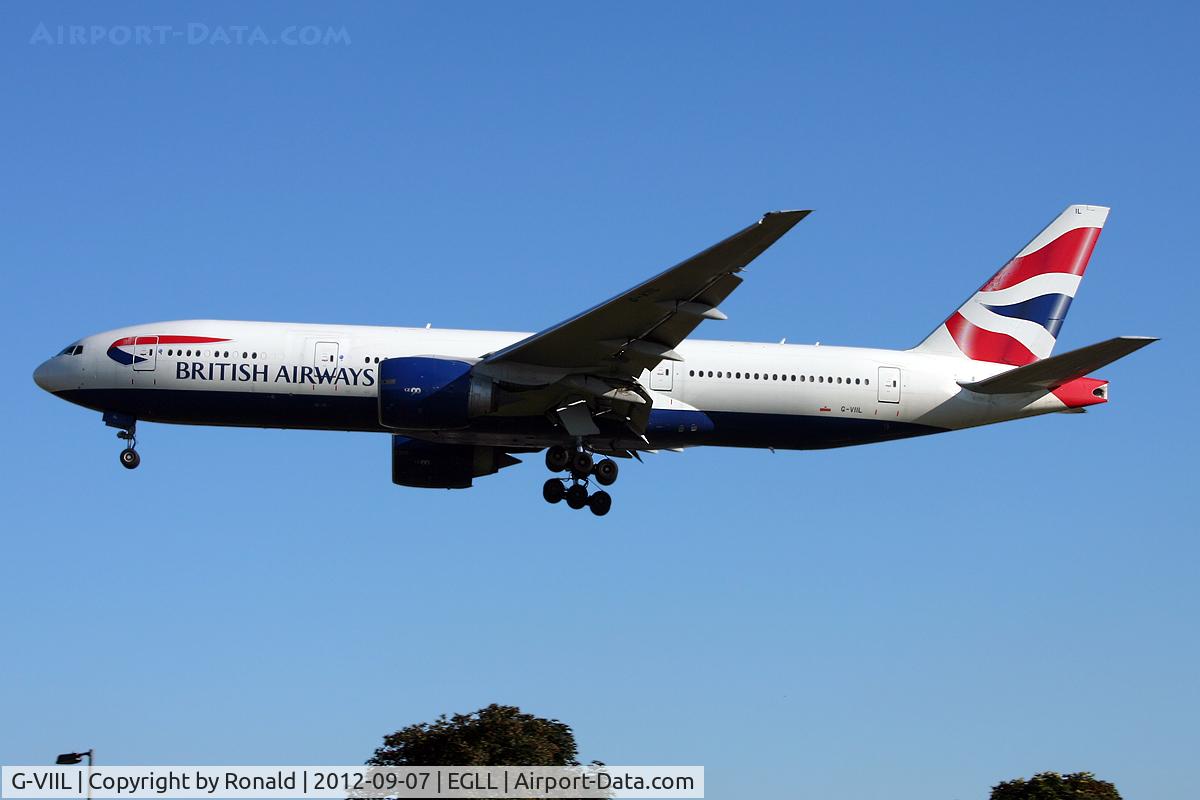 G-VIIL, 1998 Boeing 777-236/ER C/N 27493, at lhr