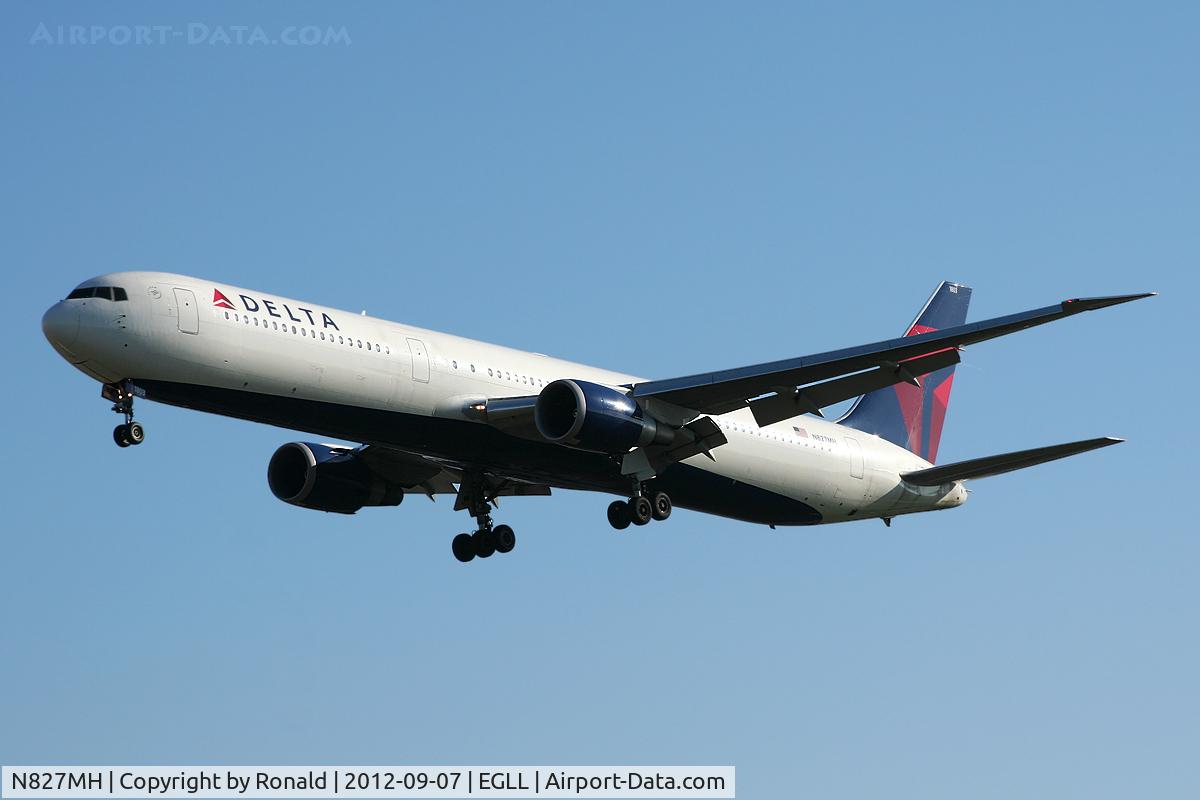 N827MH, 2001 Boeing 767-432/ER C/N 29705, at lhr