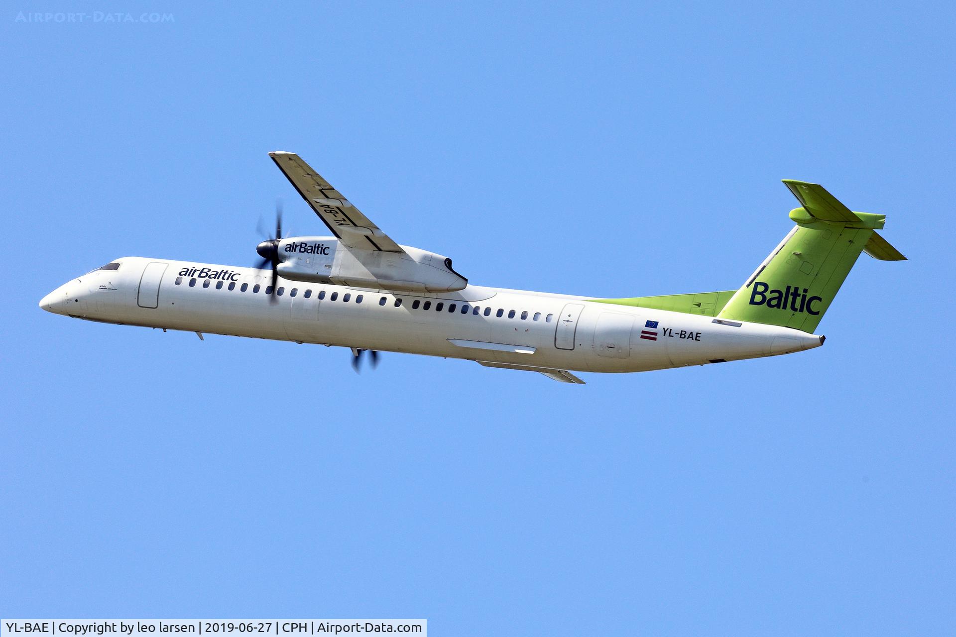 YL-BAE, 2009 Bombardier DHC-8-402 Dash 8 C/N 4289, Copenhagen 27.6.2019
