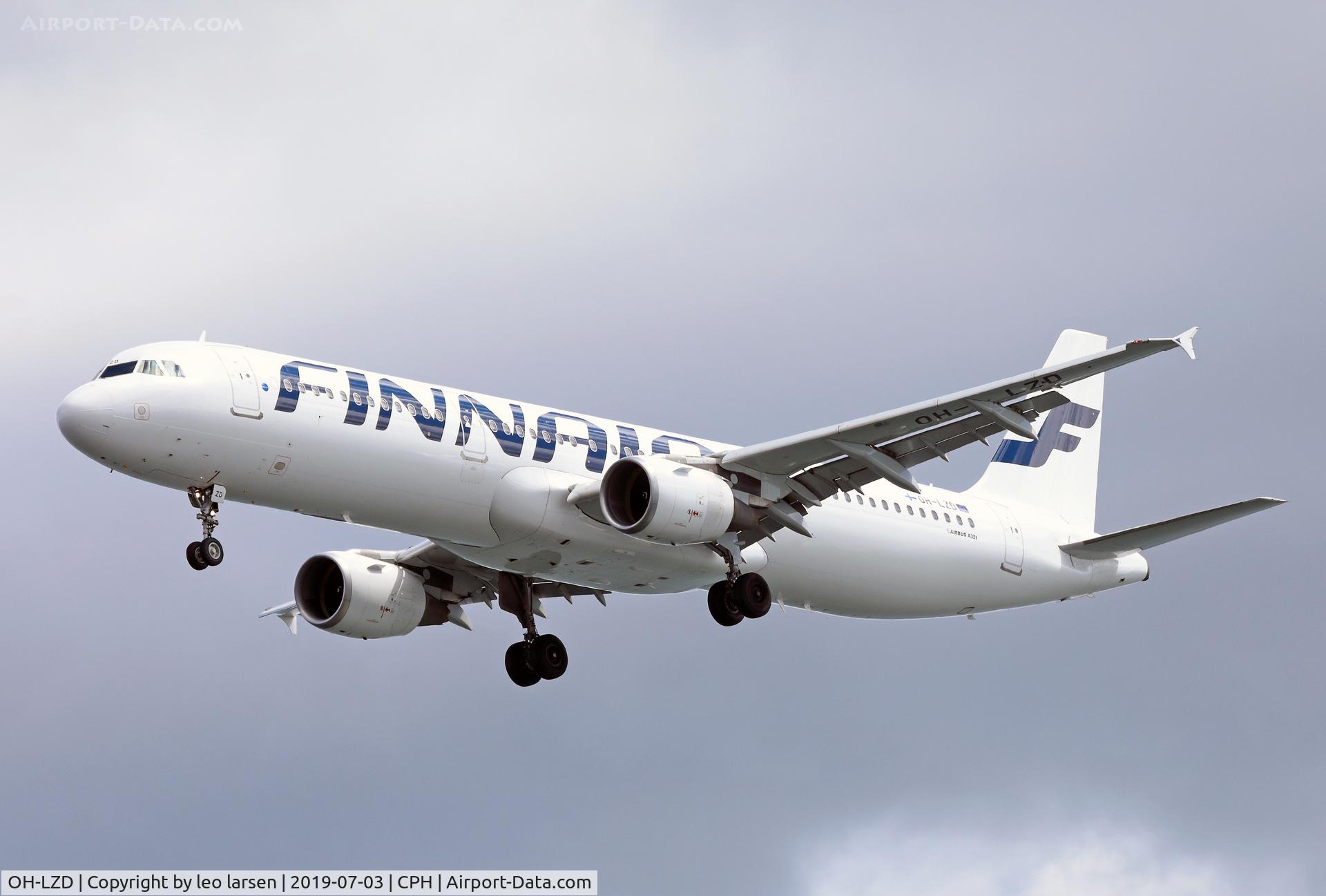 OH-LZD, 2000 Airbus A321-211 C/N 1241, Copenhagen 3.7.2019 final to R-30