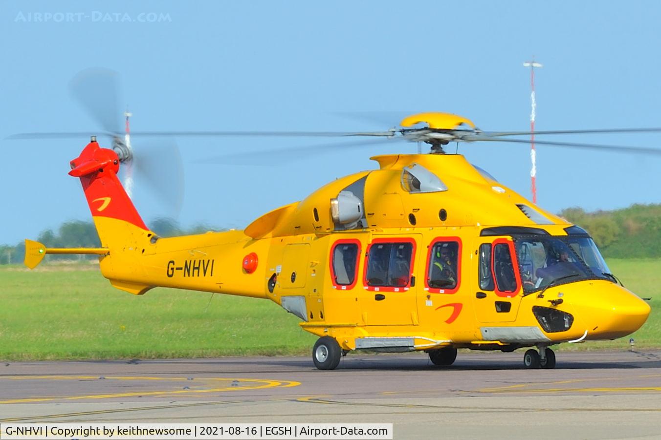 G-NHVI, 2015 Airbus Helicopters EC-175B C/N 5010, Arriving at Norwich from Aberdeen.