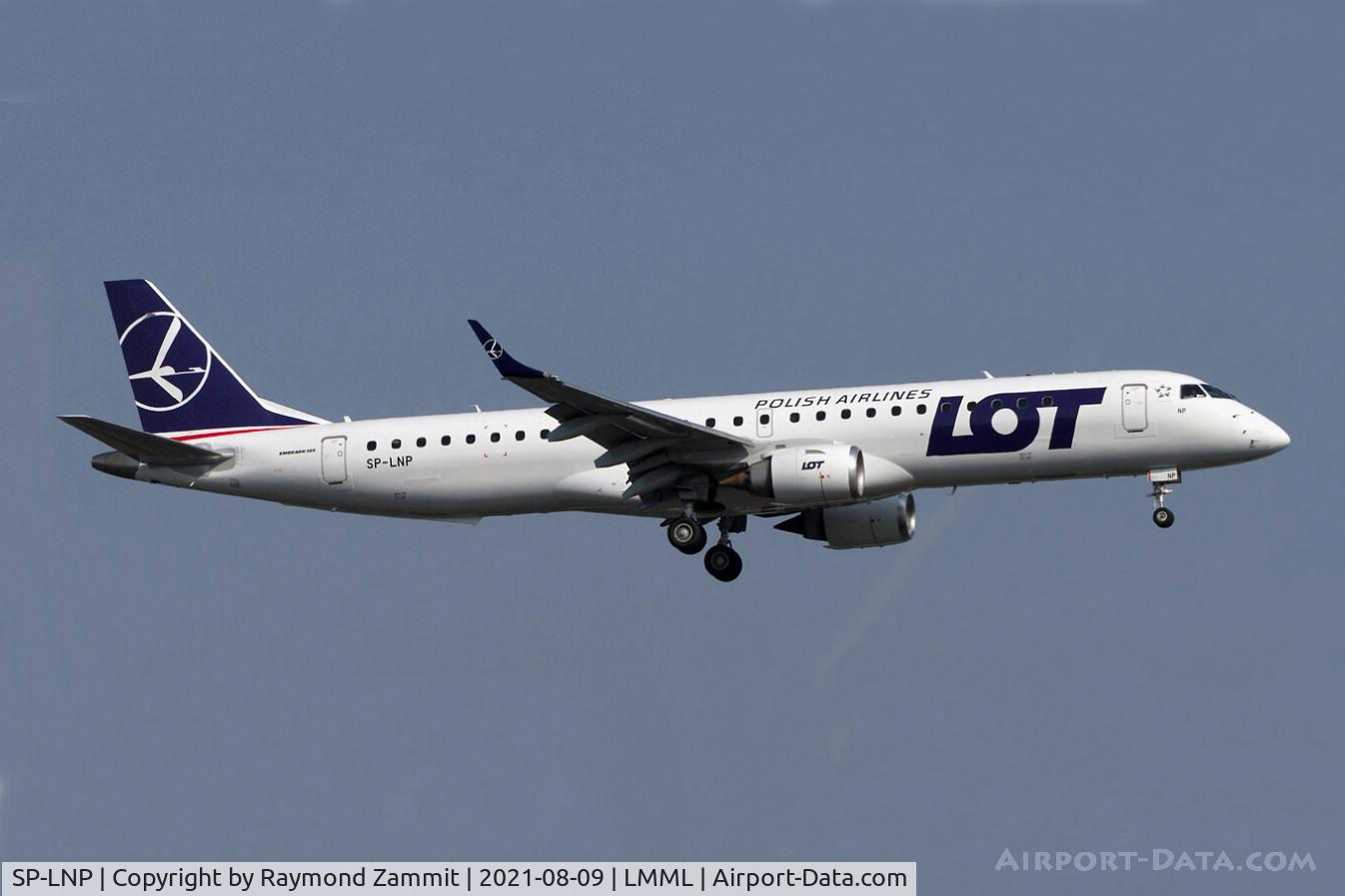 SP-LNP, 2007 Embraer 195LR (ERJ-190-200LR) C/N 19000093, Embraer ERJ195LR SP-LNP LOT Polish Airlines