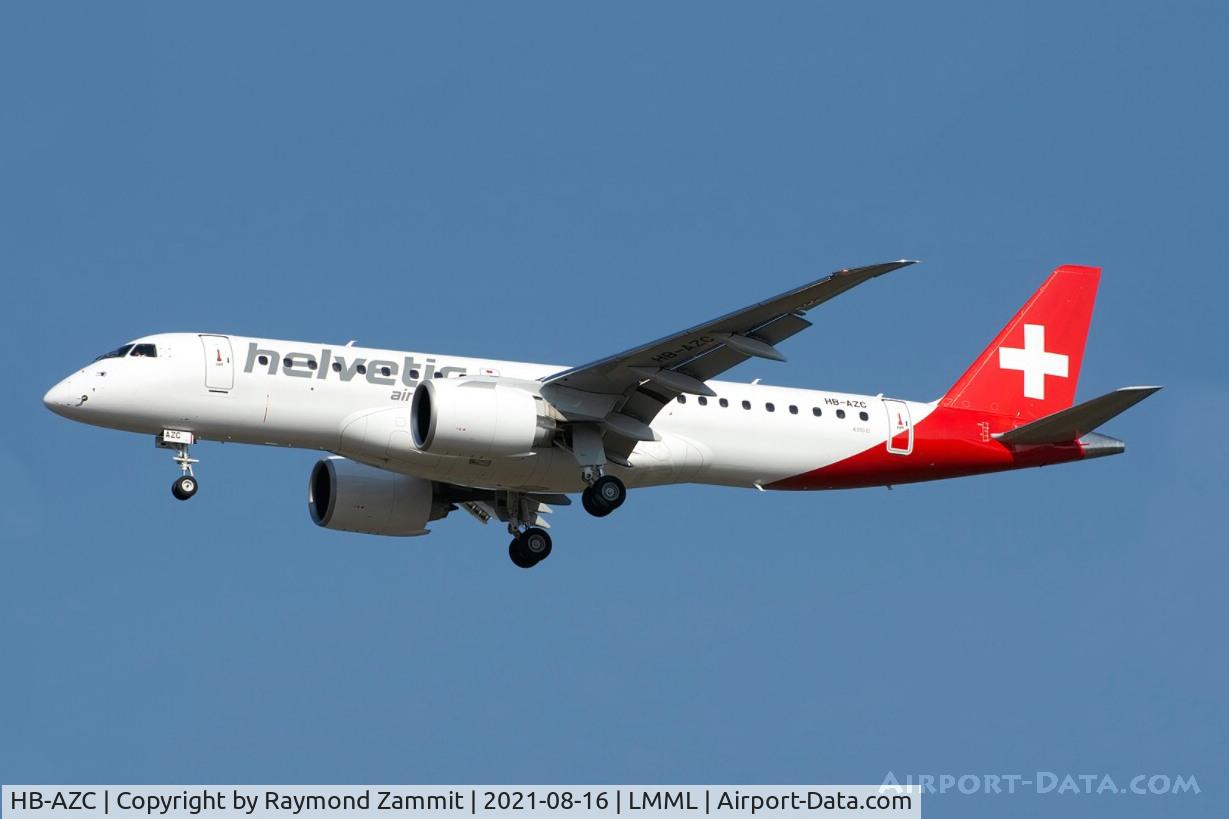HB-AZC, 2020 Embraer 190-E2 (ERJ-190-300) C/N 20030, Embraer 190-E2 HB-AZC Helvetic Airways
