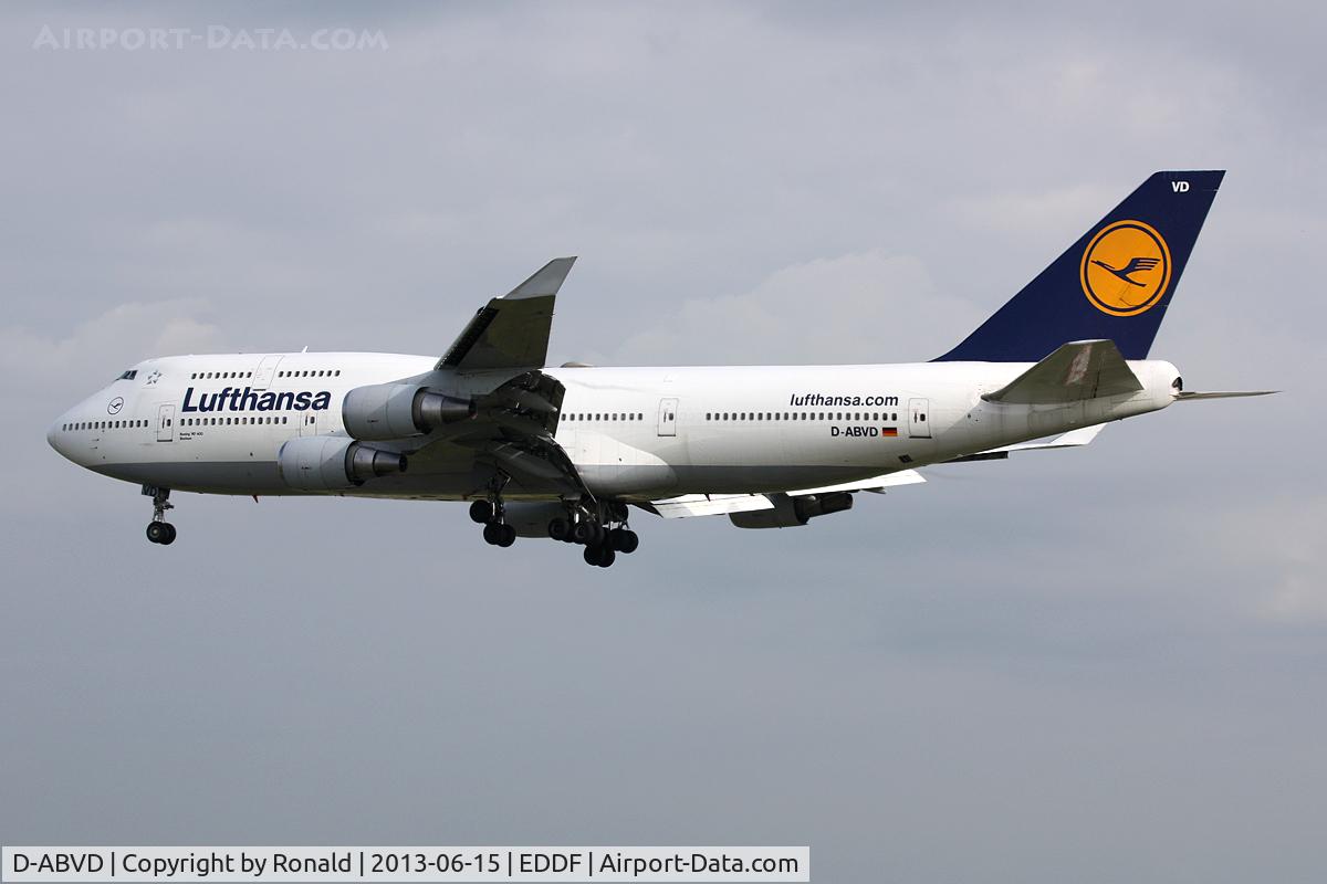 D-ABVD, 1990 Boeing 747-430 C/N 24740, at fra