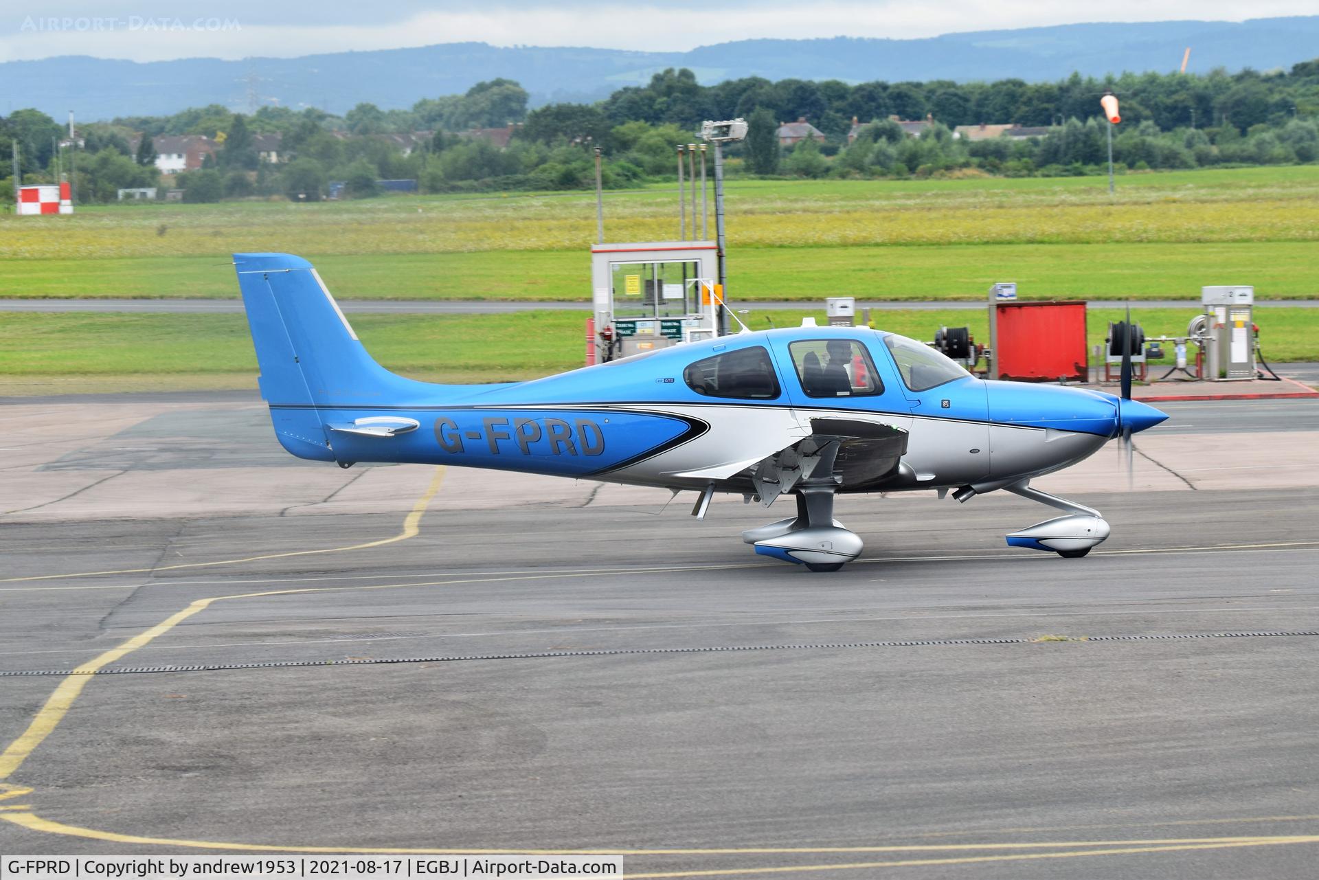 G-FPRD, 2020 Cirrus SR22 C/N 4919, G-FPRD at Gloucestershire Airport.