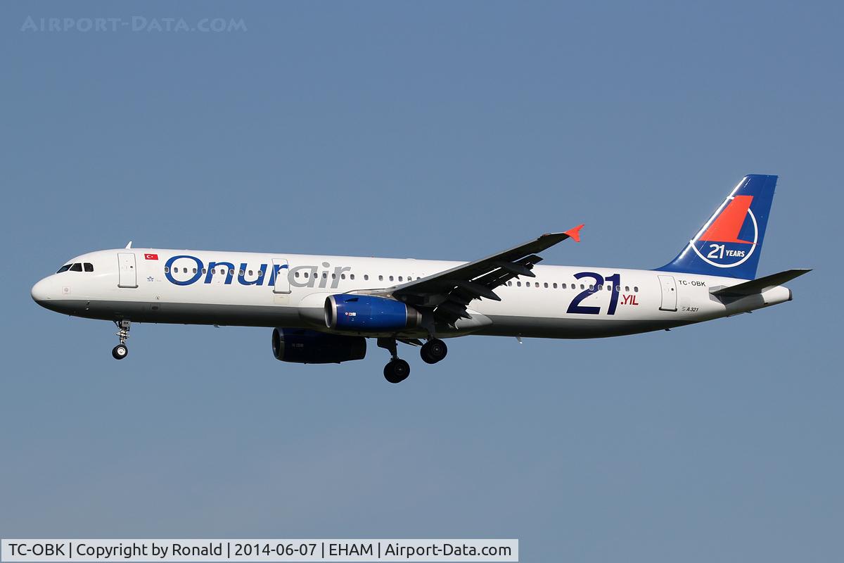 TC-OBK, 1998 Airbus A321-231 C/N 792, at spl