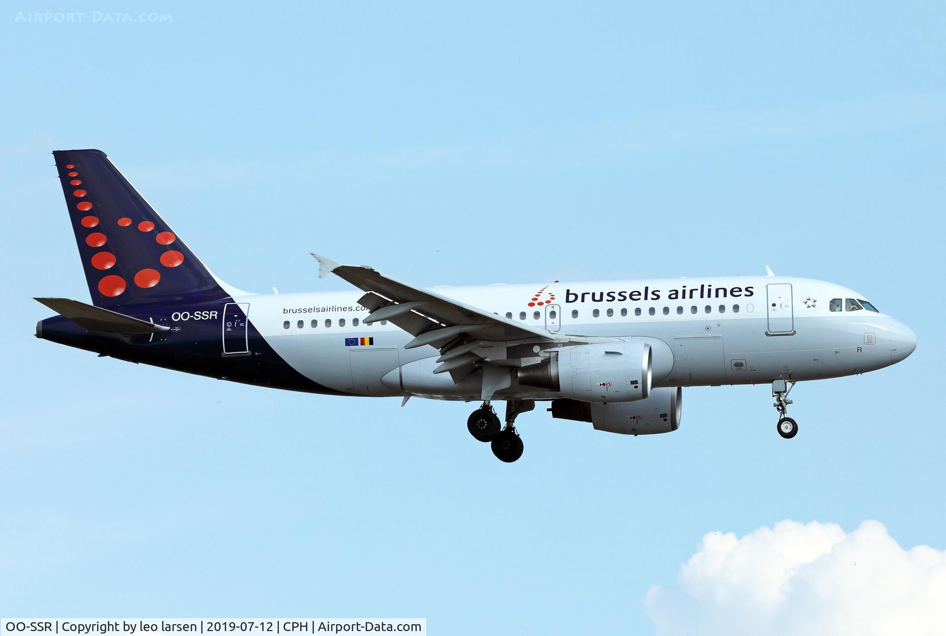 OO-SSR, 2010 Airbus A319-112 C/N 4275, Copenhagen 12.7.2019