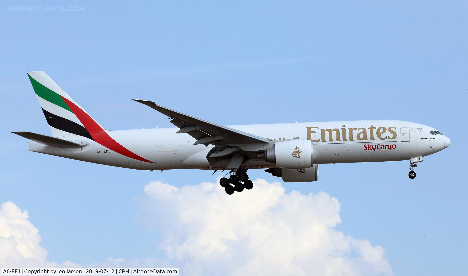 A6-EFJ, 2012 Boeing 777-F1H C/N 35610, Copenhagen 12.7.2019