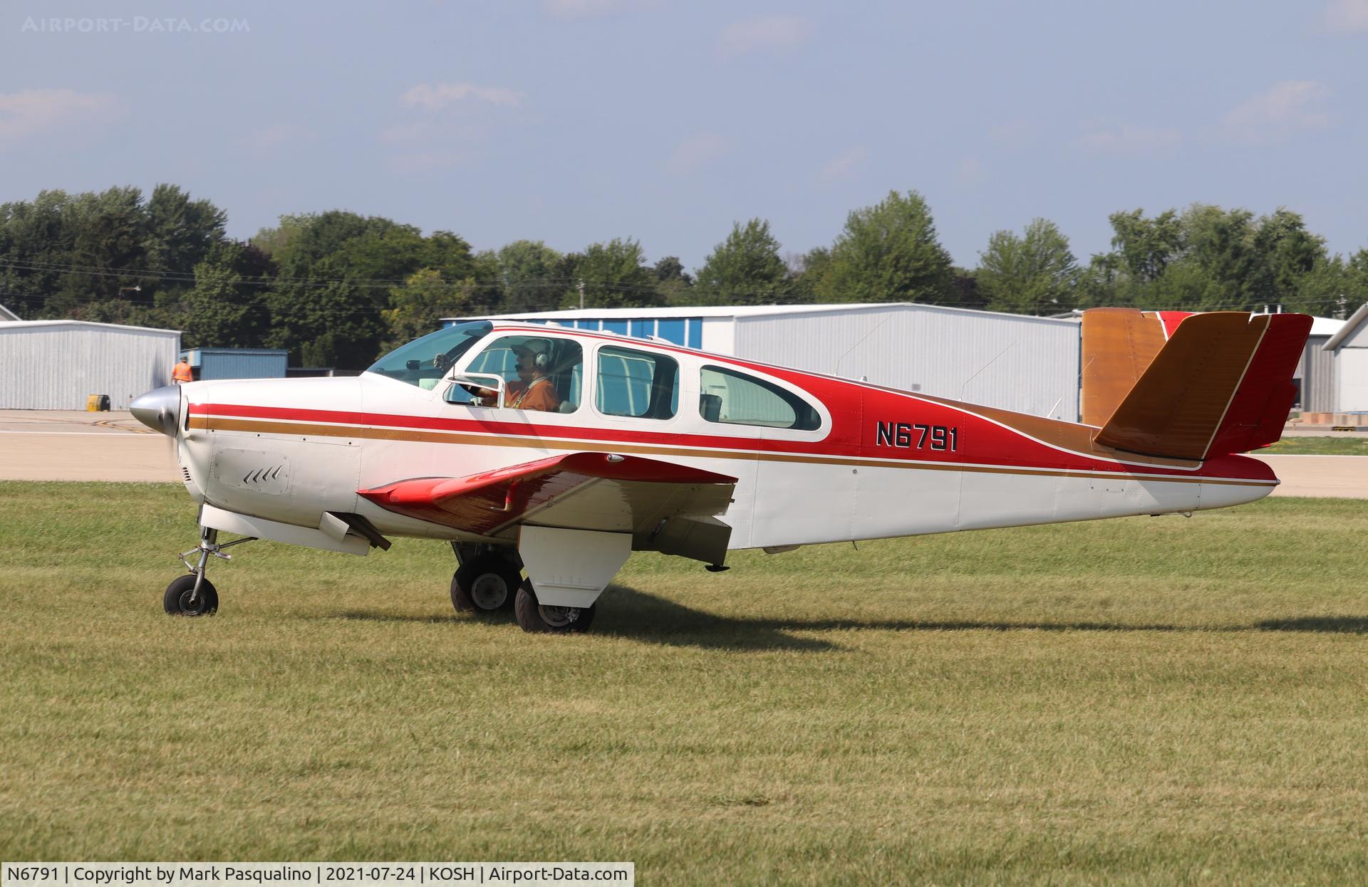 N6791, 1961 Beech N35 Bonanza C/N D-6791, Beech N35