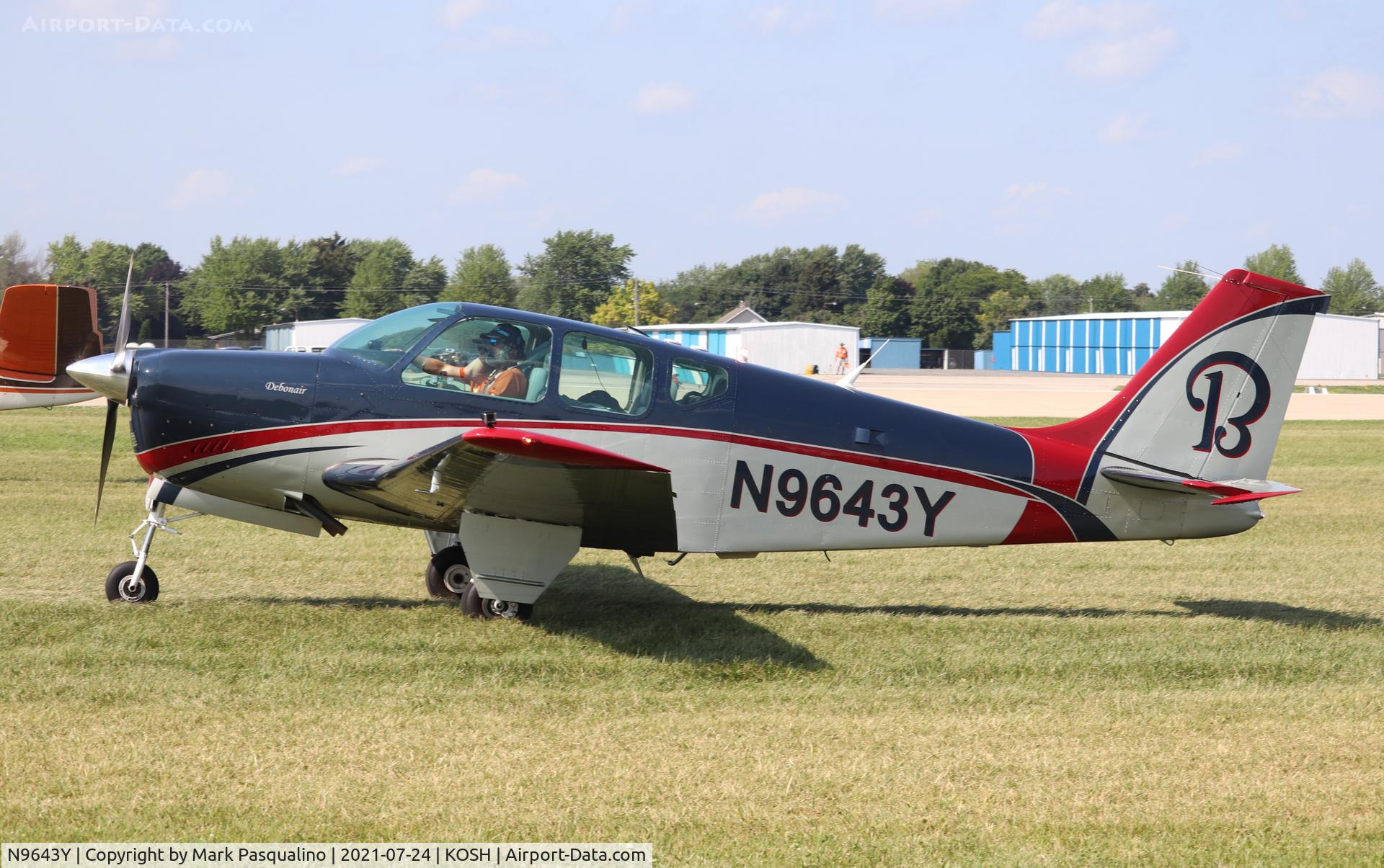 N9643Y, 1962 Beech 35-B33 Debonair C/N CD-587, Beech B33