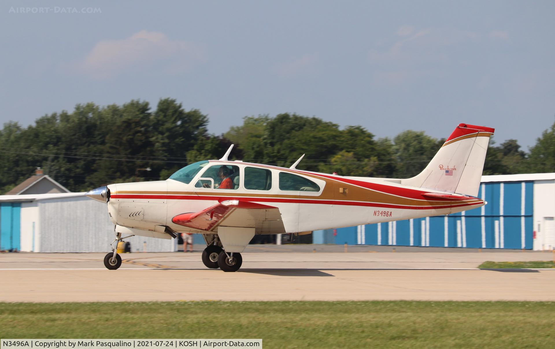 N3496A, 1969 Beech E33A Bonanza C/N CE-288, Beech E33A