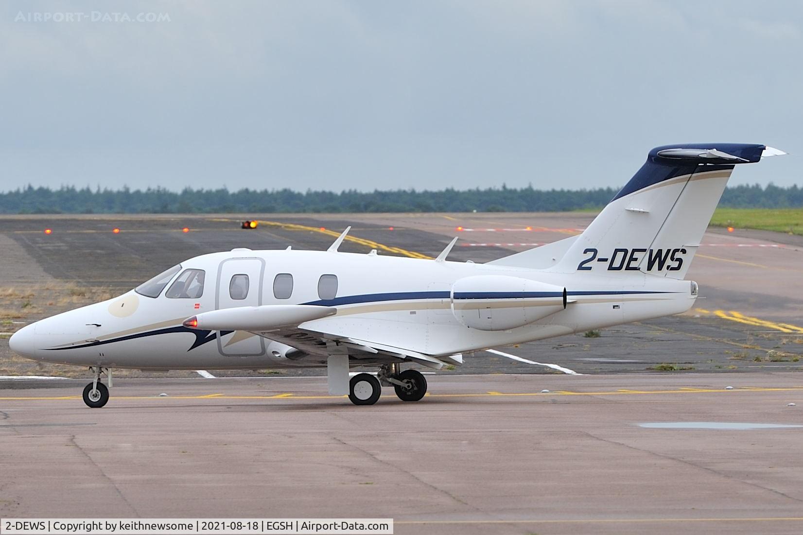 2-DEWS, Eclipse Aviation Corp EA550 C/N 000143, Arriving at Norwich from Biggin Hill.