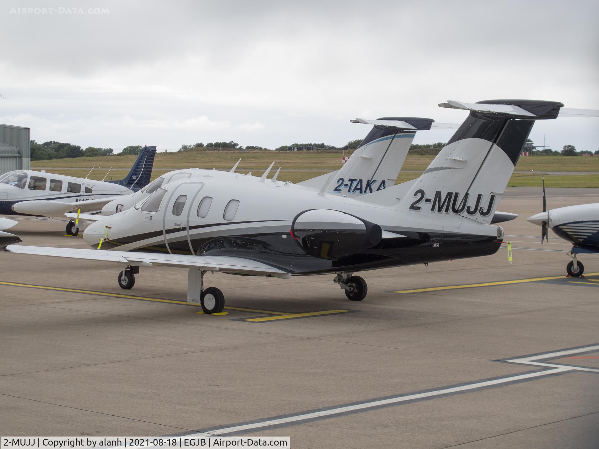 2-MUJJ, 2008 Eclipse Aviation Corp EA500 C/N 000263, Parked at Guernsey with 2-TAKA