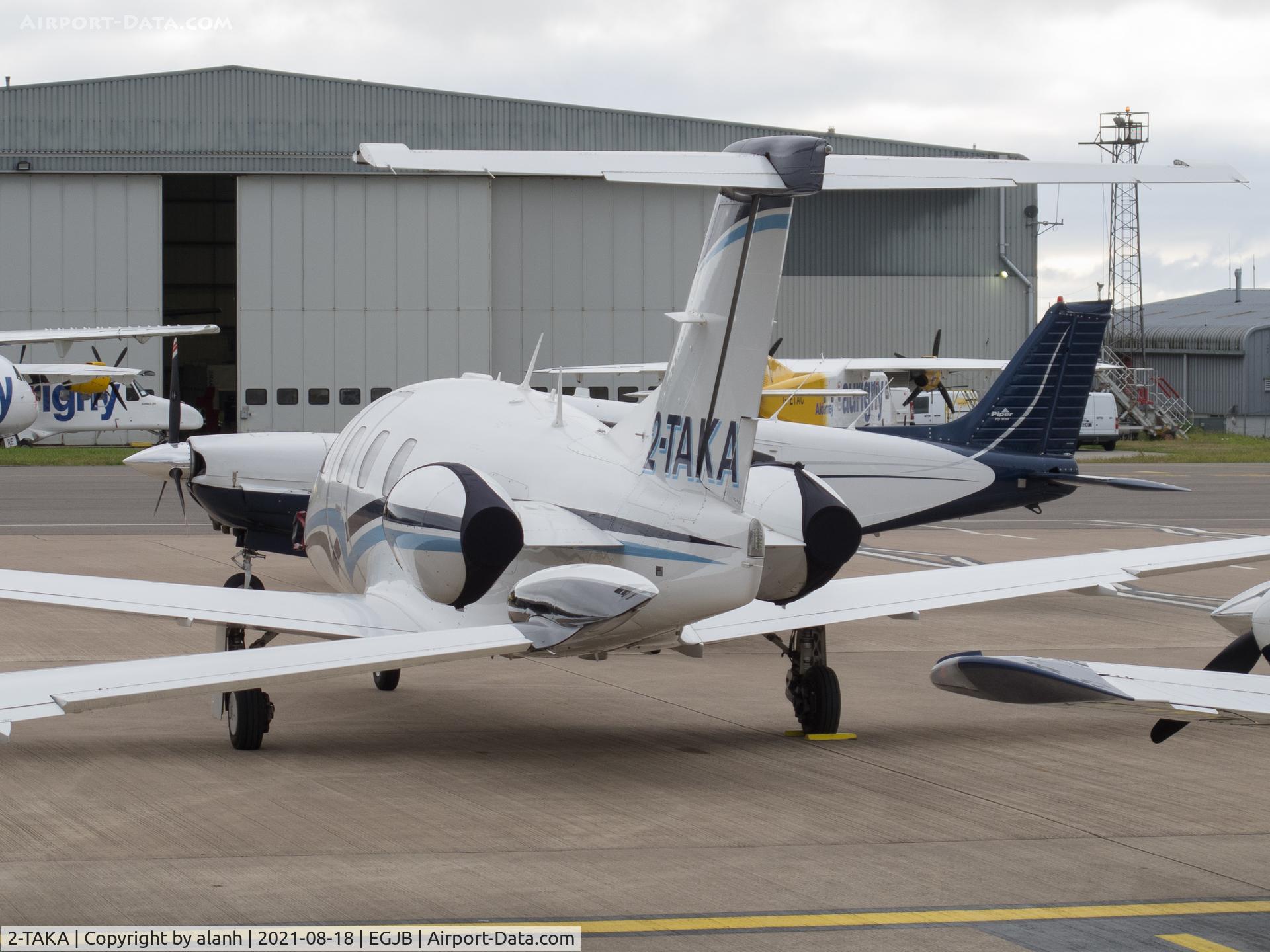 2-TAKA, 2008 Eclipse Aviation Corp EA500 C/N 000182, Parked at Guernsey