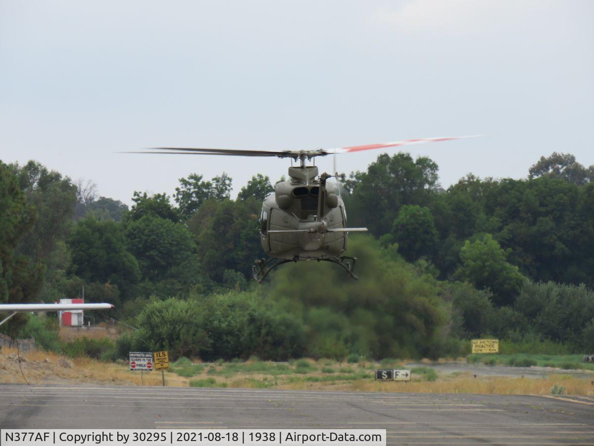 N377AF, 2017 Bell 412EP C/N 37030, Setting down