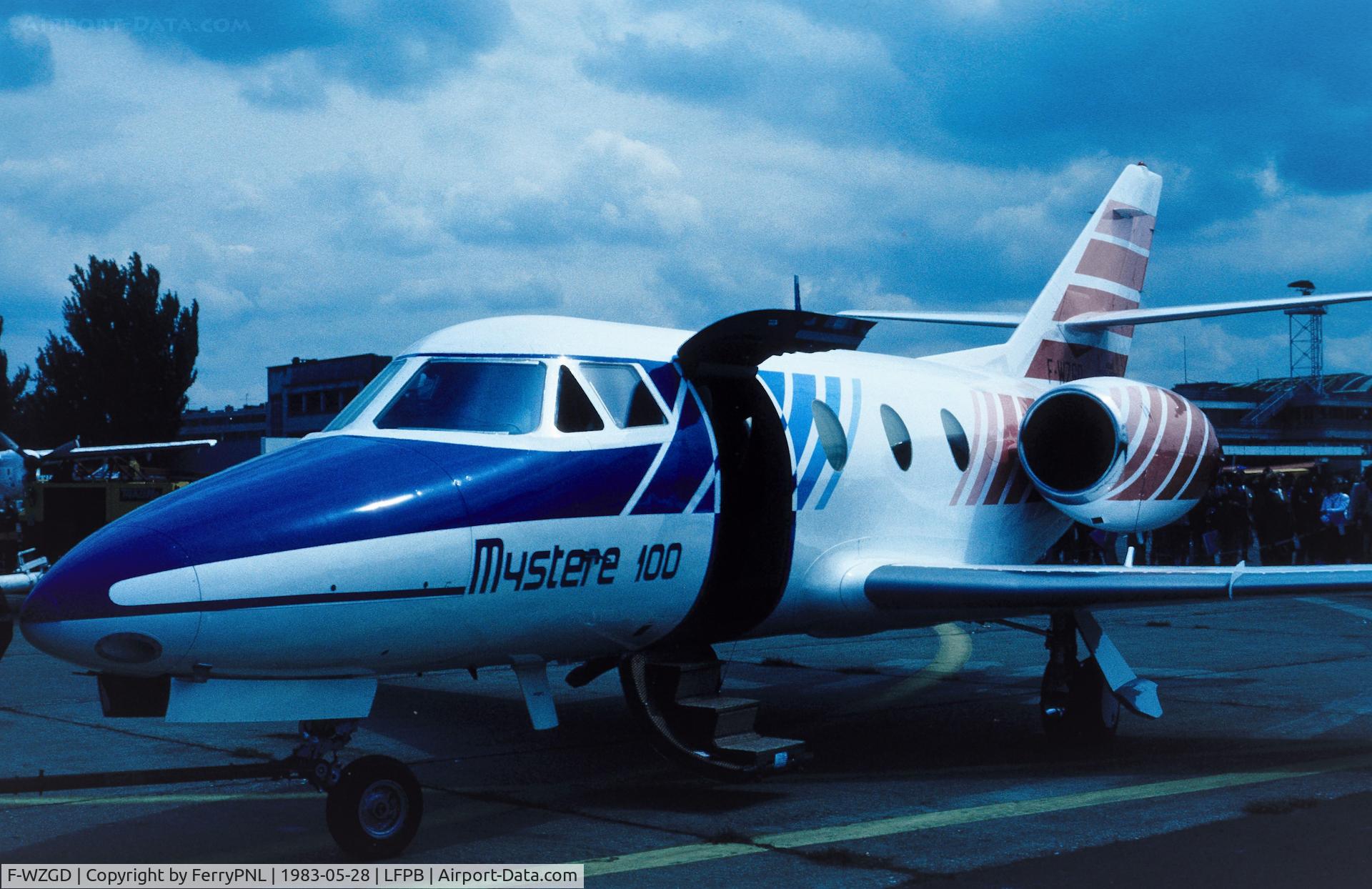 F-WZGD, 1984 Dassault Falcon 100 C/N 202, Demo Da100