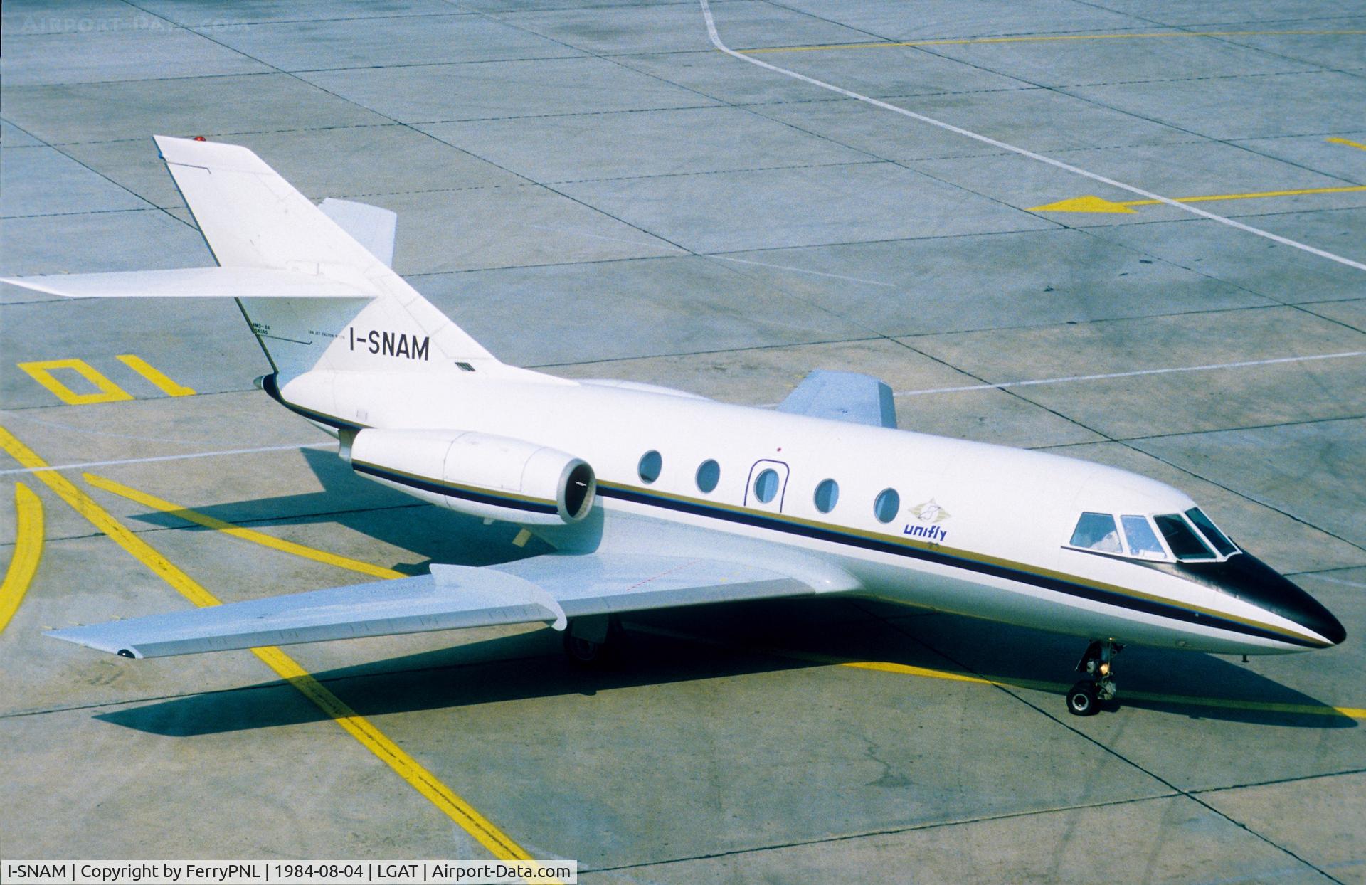 I-SNAM, 1969 Dassault Falcon (Mystere) 20C-5 C/N 176, Arrival of Unifly Da20
