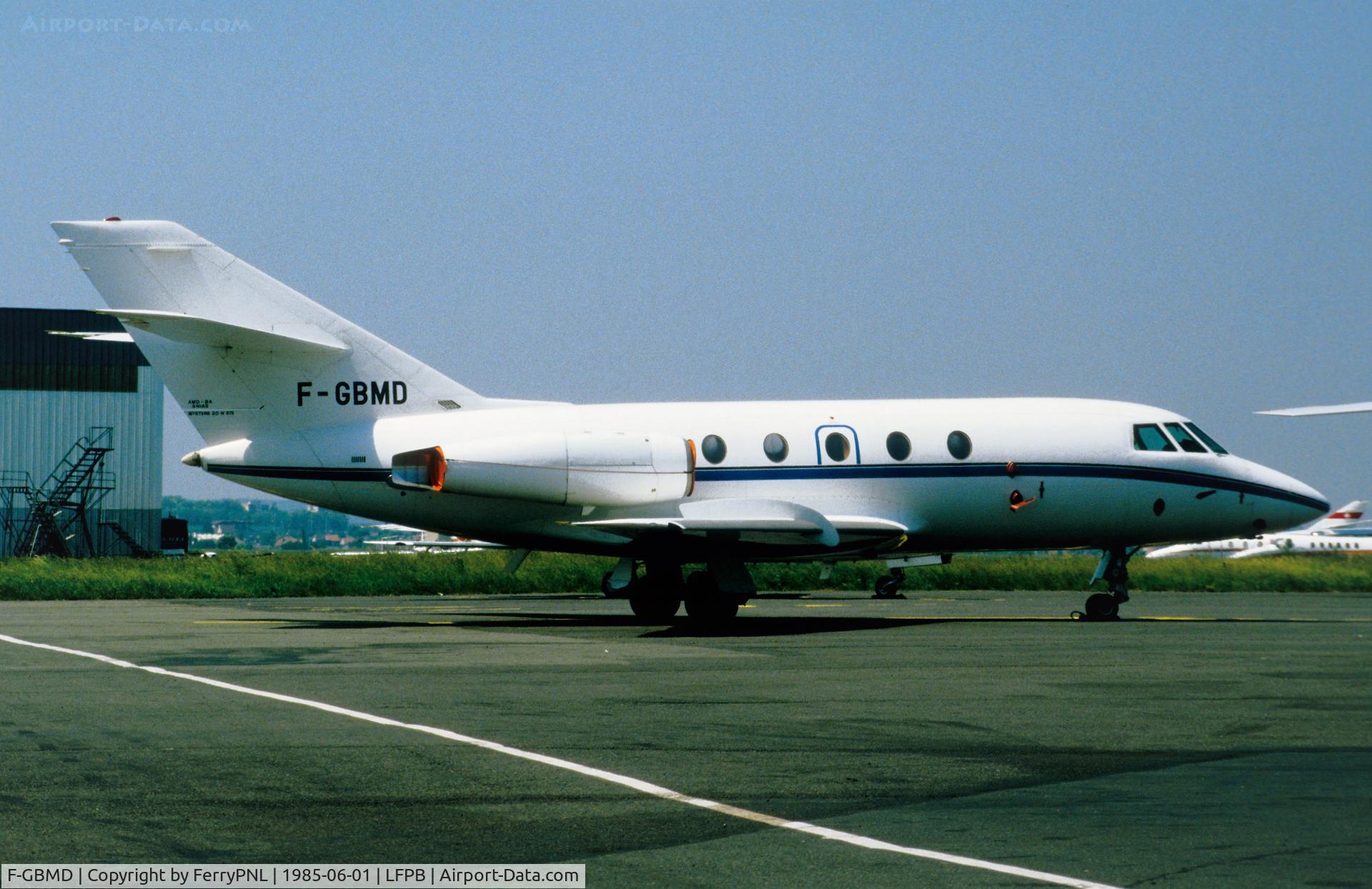 F-GBMD, 1978 Dassault Falcon (Mystere) 20F C/N 375, Europe Falcon Service Da20