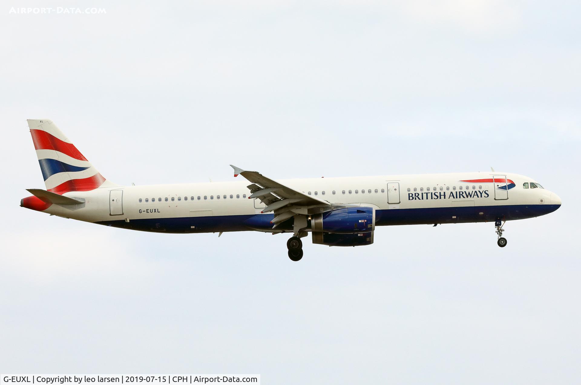 G-EUXL, 2007 Airbus A321-231 C/N 3254, CVopenhagen 15.7.2019