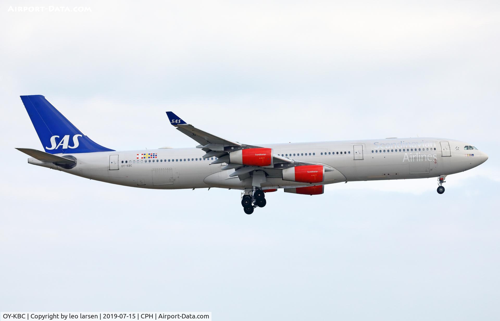 OY-KBC, 2002 Airbus A340-313X C/N 467, Copenhagen 15.7.2019