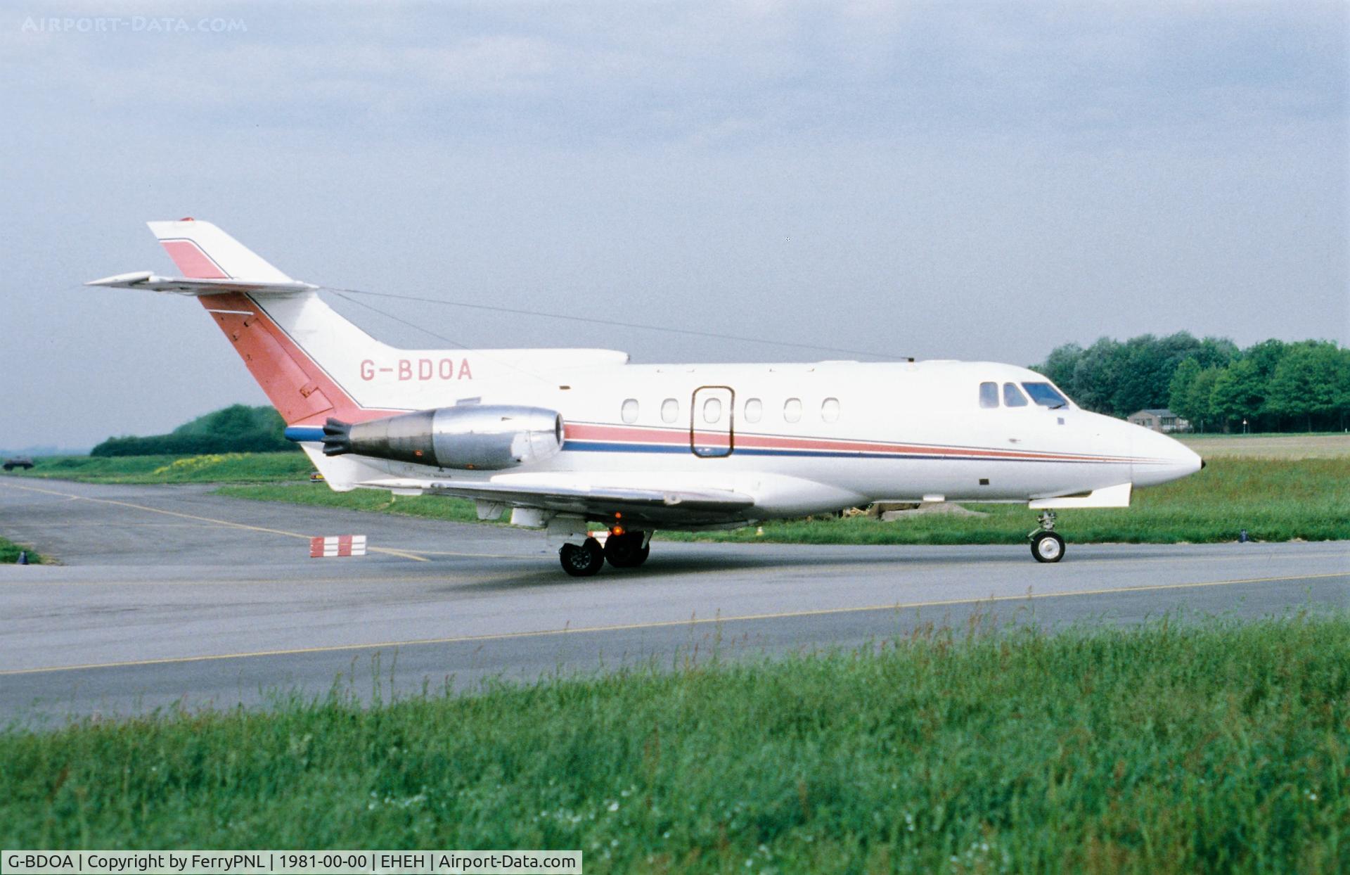 G-BDOA, 1976 Hawker Siddeley HS.125 Series 600B C/N 256056, McAlpine Aviation HS1125