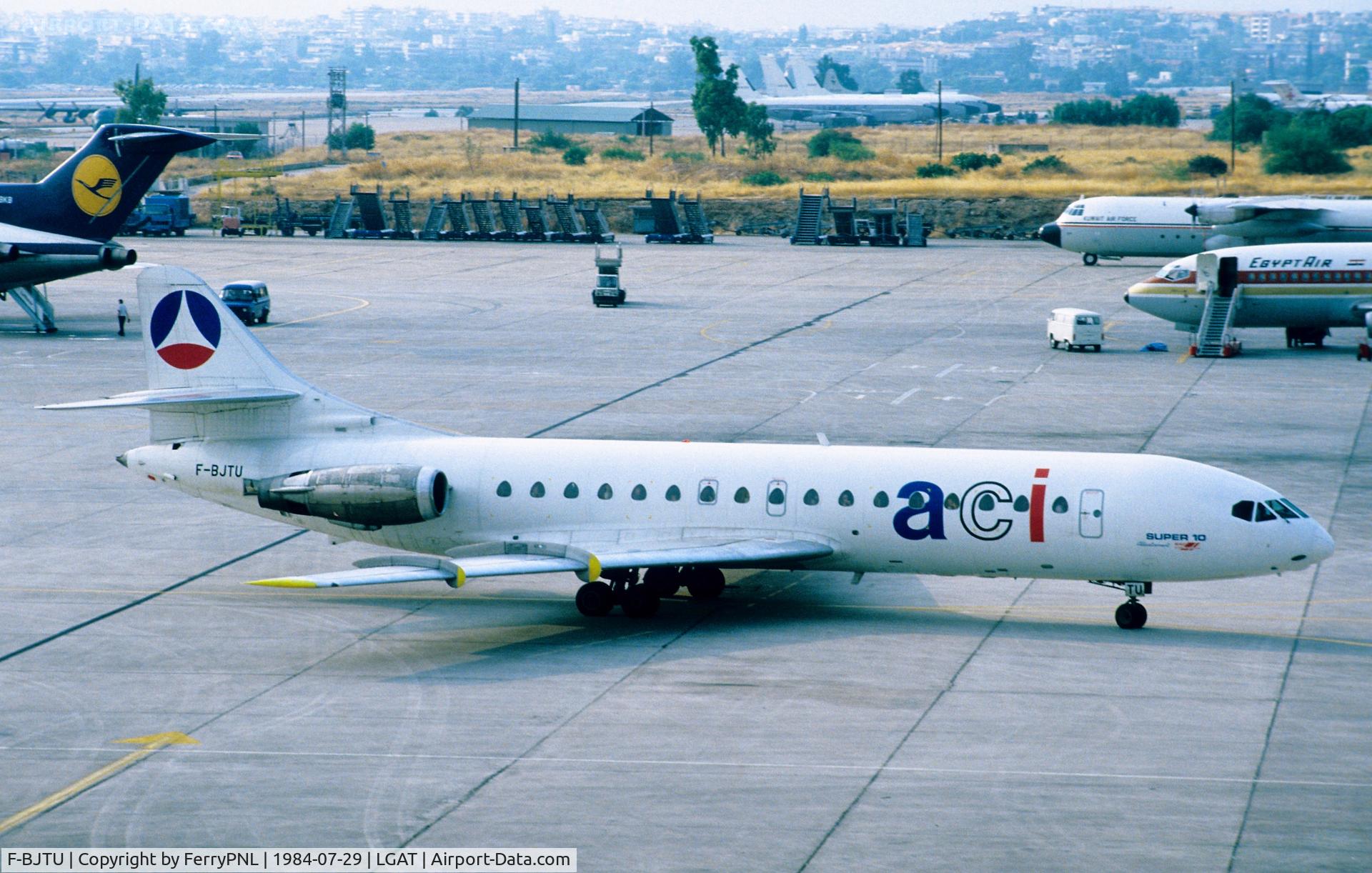 F-BJTU, 1964 Sud Aviation SE-210 Caravelle 10B3 Super B C/N 189, ACI SE210 entering the ramp in ATH