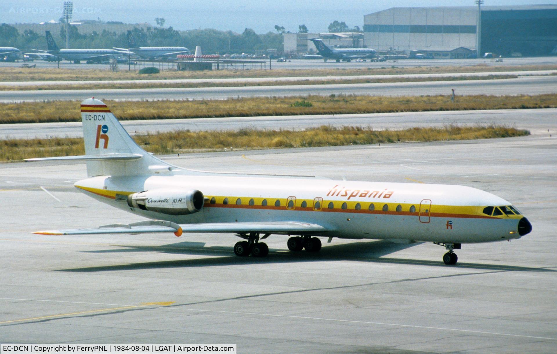 EC-DCN, 1965 Sud Aviation SE-210 Caravelle 10R C/N 199, Hispania Caravelle arriving in ATH