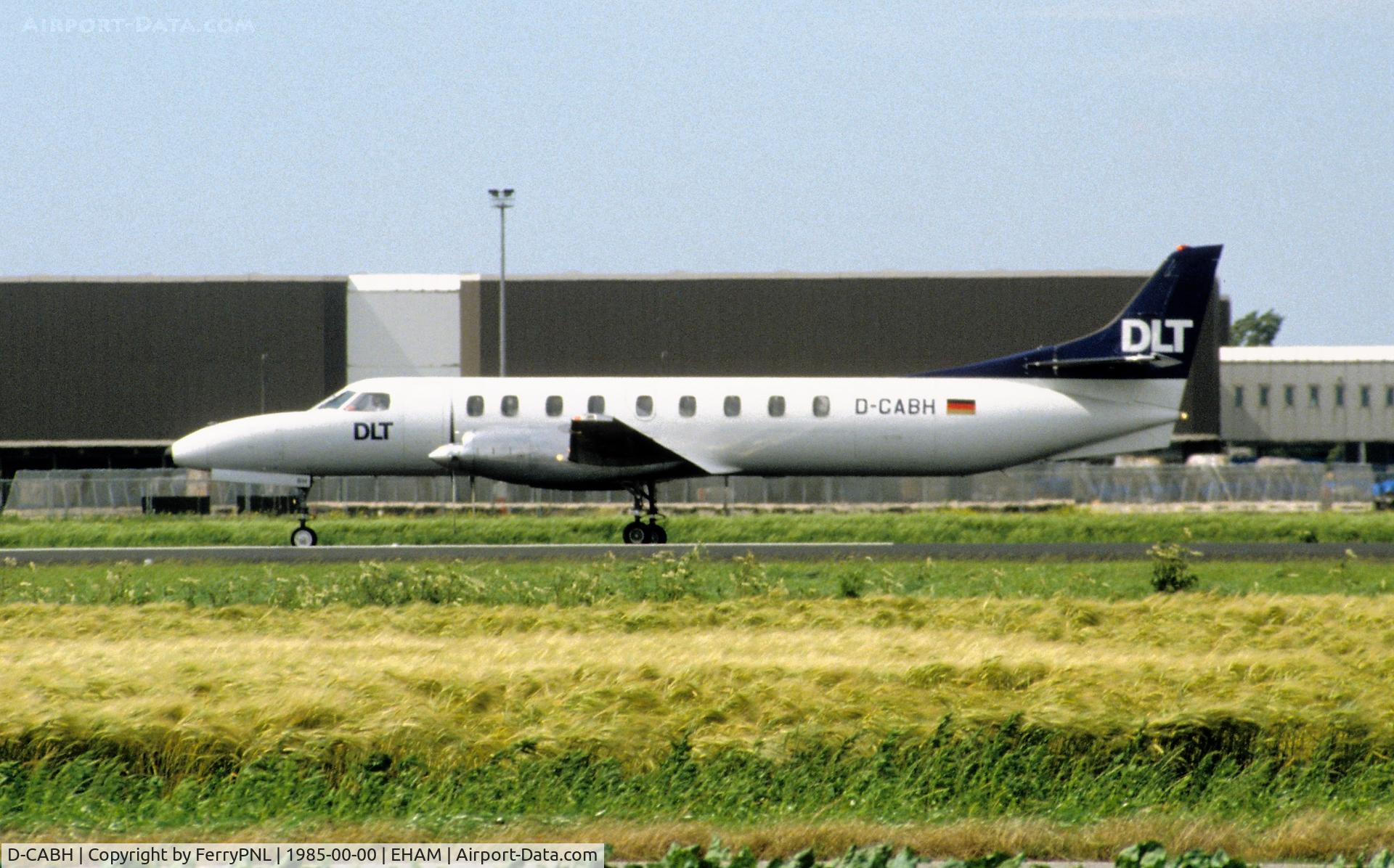 D-CABH, 1983 Fairchild SA-227AC Metro III C/N AC-553, DLT SA227 departing AMS