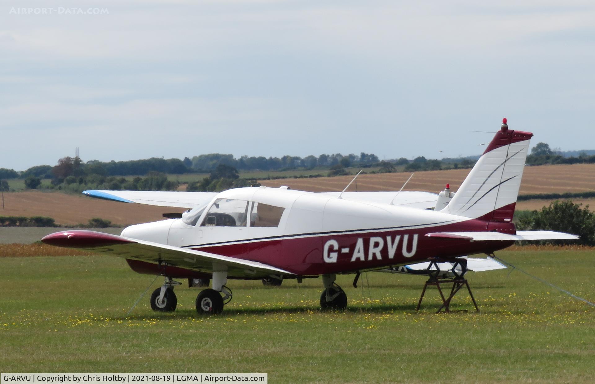 G-ARVU, 1962 Piper PA-28-160 Cherokee Cherokee C/N 28-410, 1962 Cherokee parked at Fowlmere Airfield, Cambs.