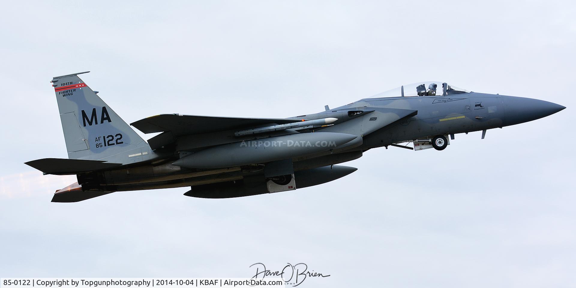 85-0122, McDonnell Douglas F-15C Eagle C/N 0978/C364, 133rd FS / 104th FW