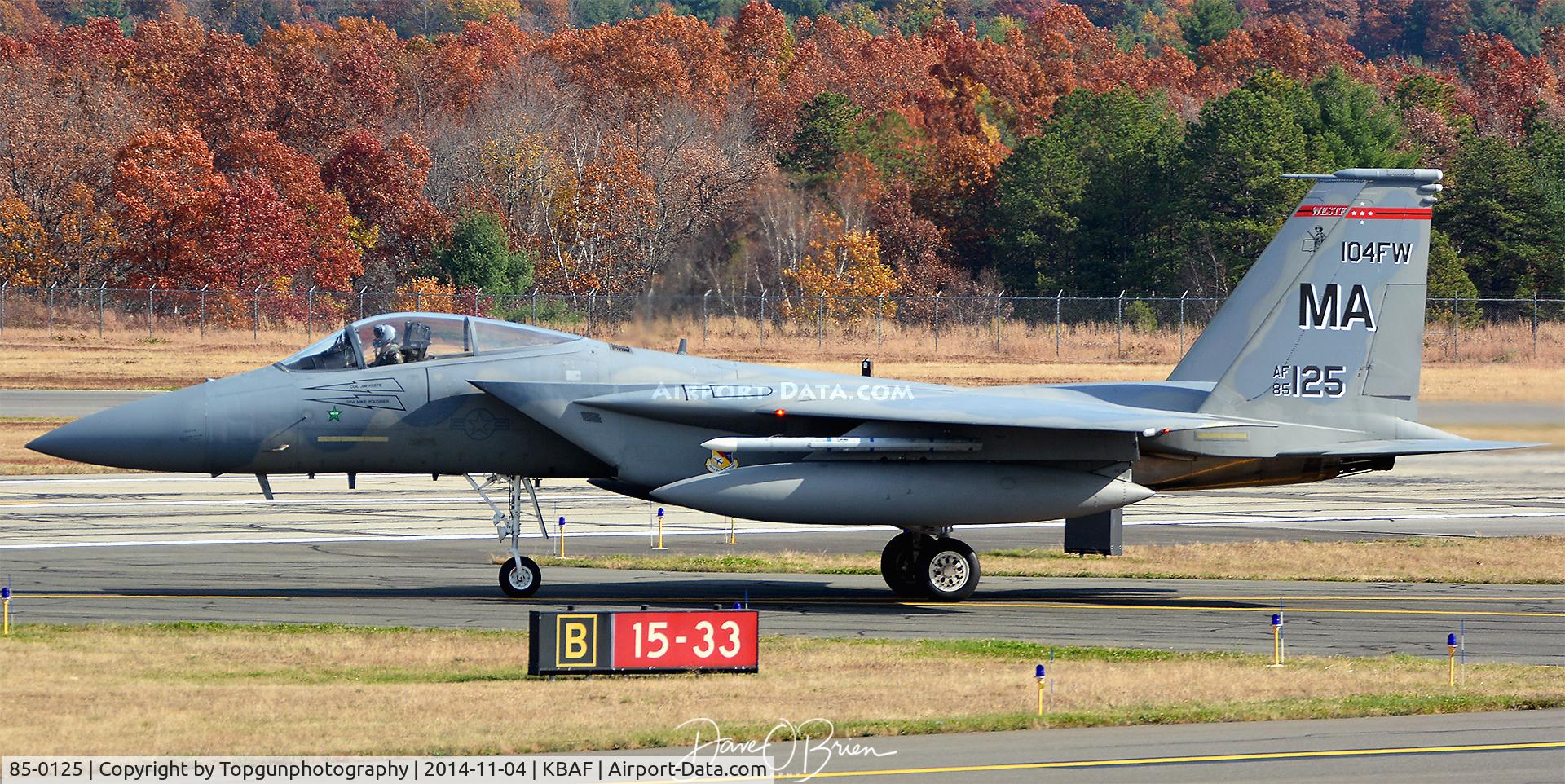 85-0125, 1986 McDonnell Douglas F-15C Eagle C/N 982/C367, 104th FW Jet