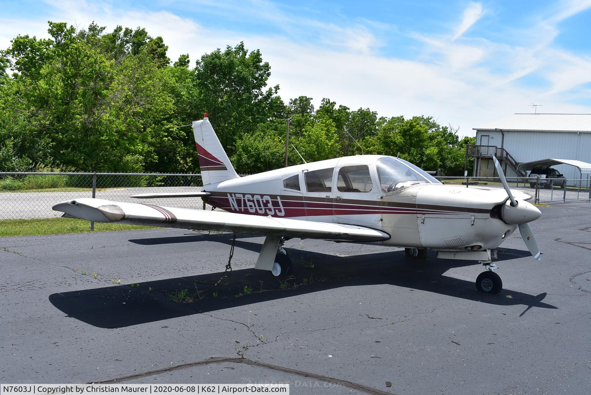 N7603J, 1968 Piper PA-28R-180 Cherokee Arrow C/N 28R-30995, Piper Arrow 180