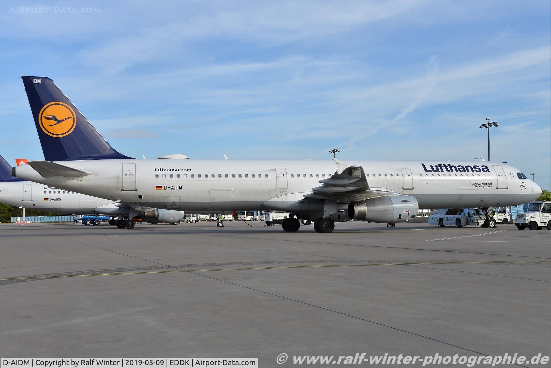 D-AIDM, 2011 Airbus A321-231 C/N 4916, Airbus A321-231 - LH DLH Lufthansa 'Recklinghausen' - 4916 - D-AIDM - 09.05.2019 - CGN