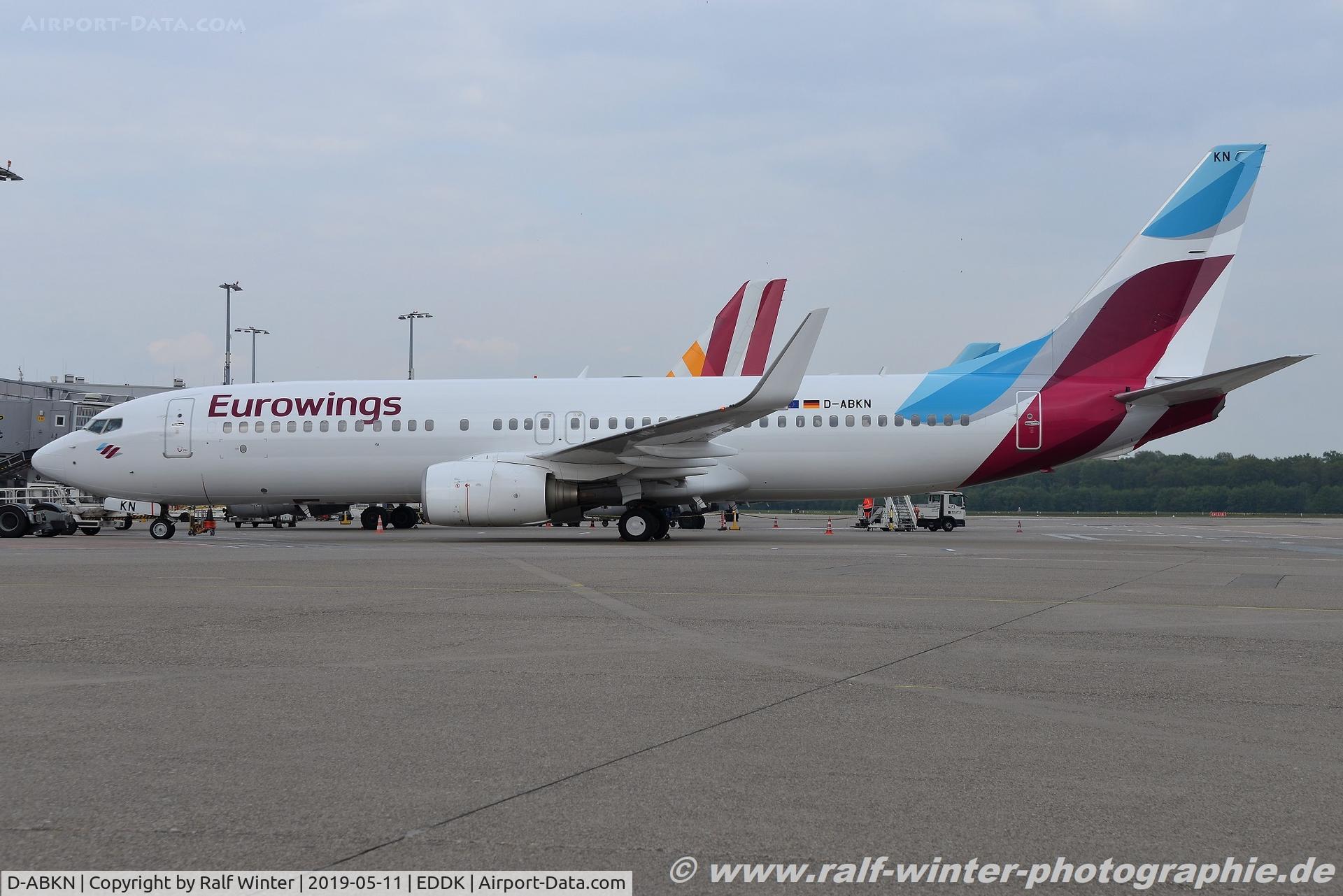 D-ABKN, 2010 Boeing 737-86J C/N 37756, Boeing 737-86J(W) - EW EWG Eurowings opby TUIfly - 37756 - D-ABKN - 11.05.2019 - CGN