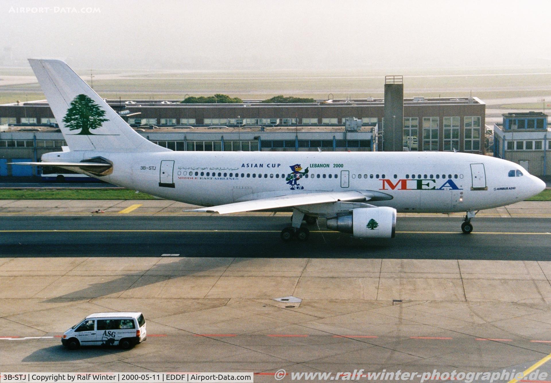 3B-STJ, 1984 Airbus A310-222 C/N 350, Airbus A310-222 - ME MEA Middle East Airlines MEA 'Asian Cup Lebanon 2000' - 350 - 3B-STJ - 2000 - FRA