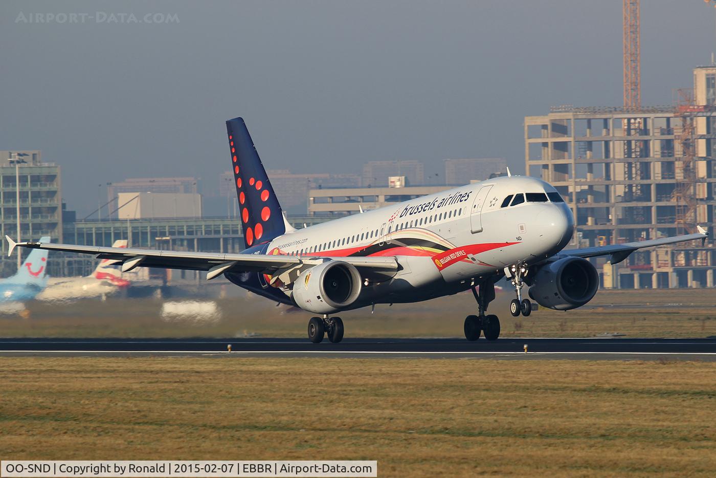 OO-SND, 2002 Airbus A320-214 C/N 1838, at bru