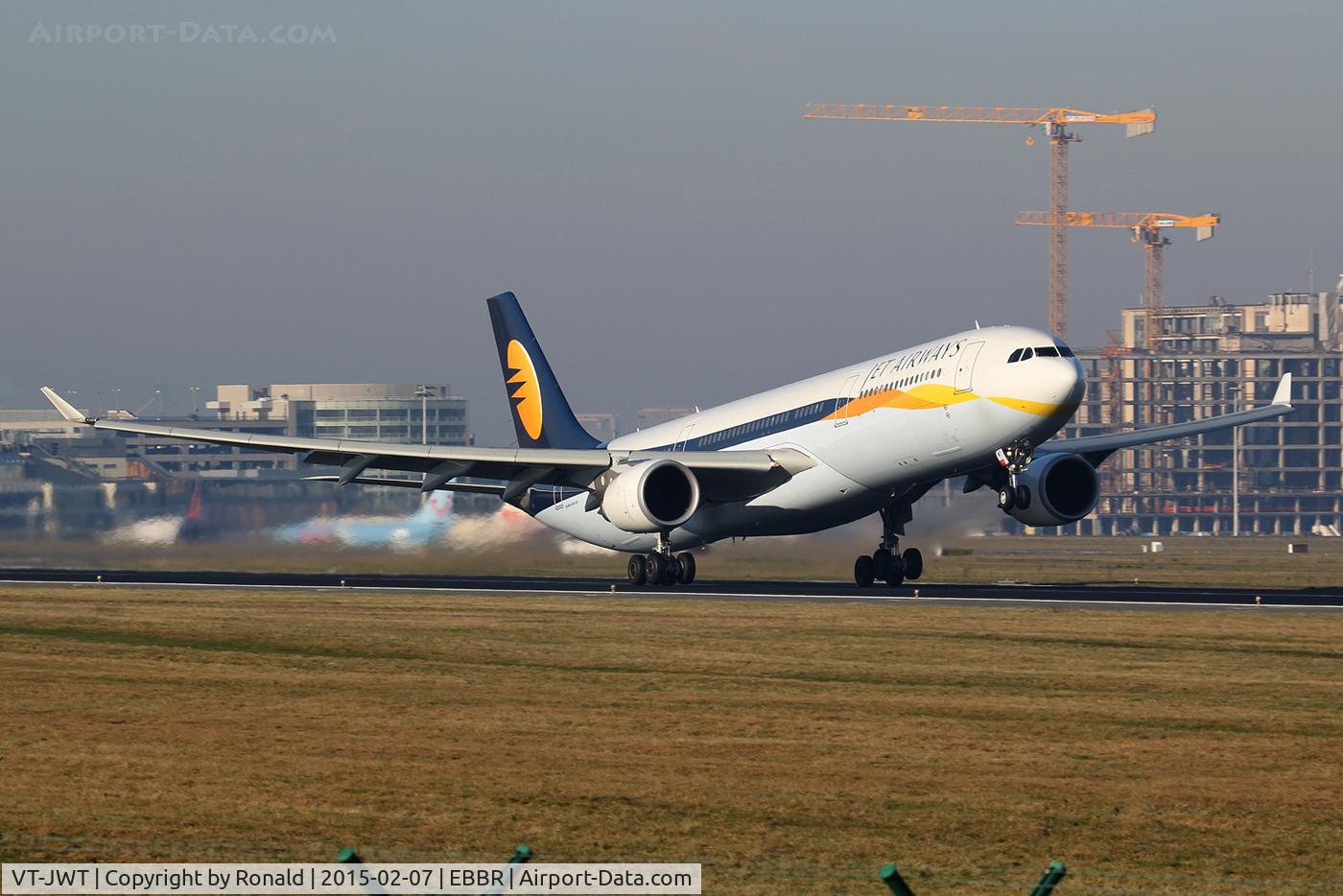 VT-JWT, 2012 Airbus A330-302 C/N 1370, at bru