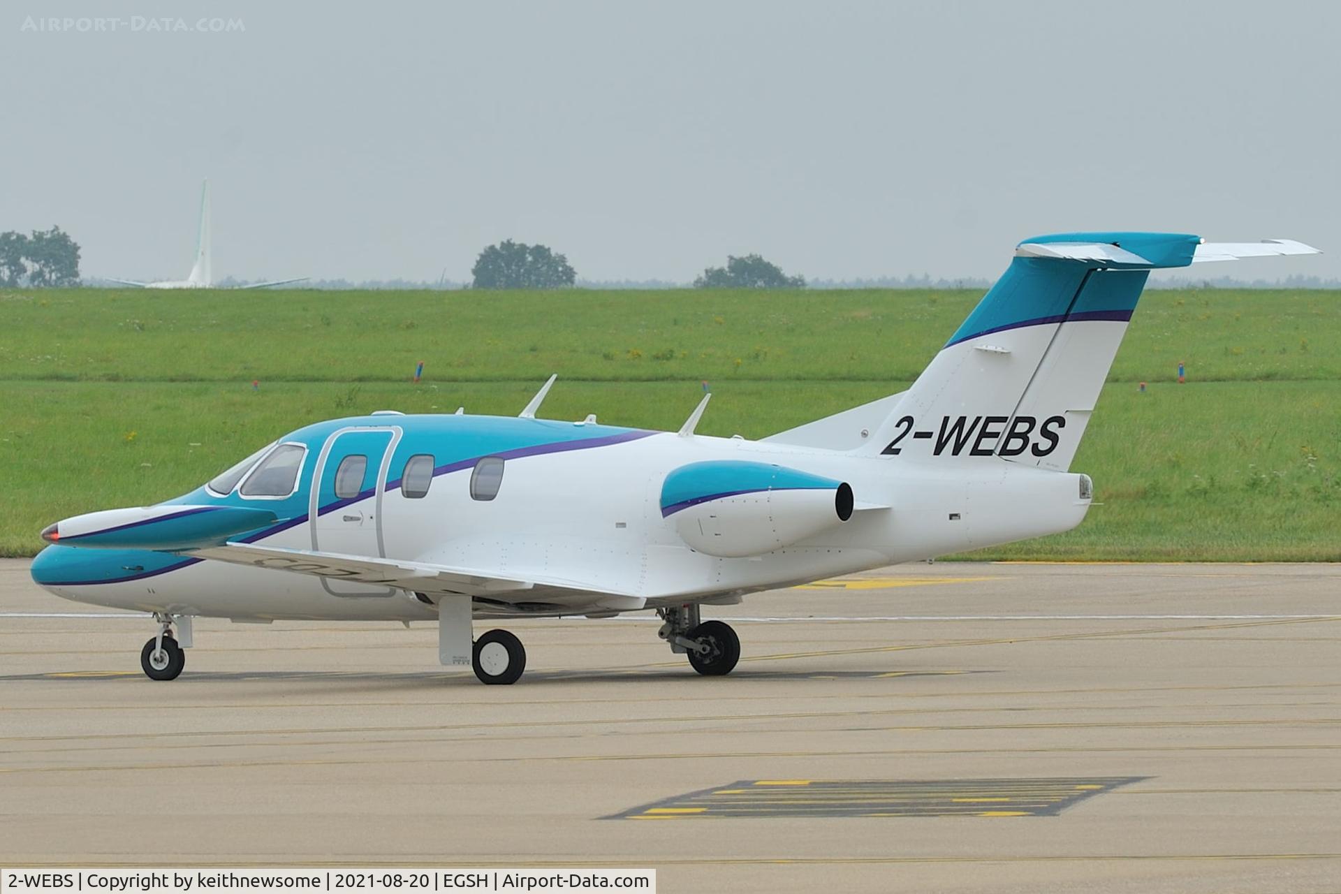 2-WEBS, 2007 Eclipse Aviation Corp EA500 C/N 000033, Arriving at Norwich from Nice.