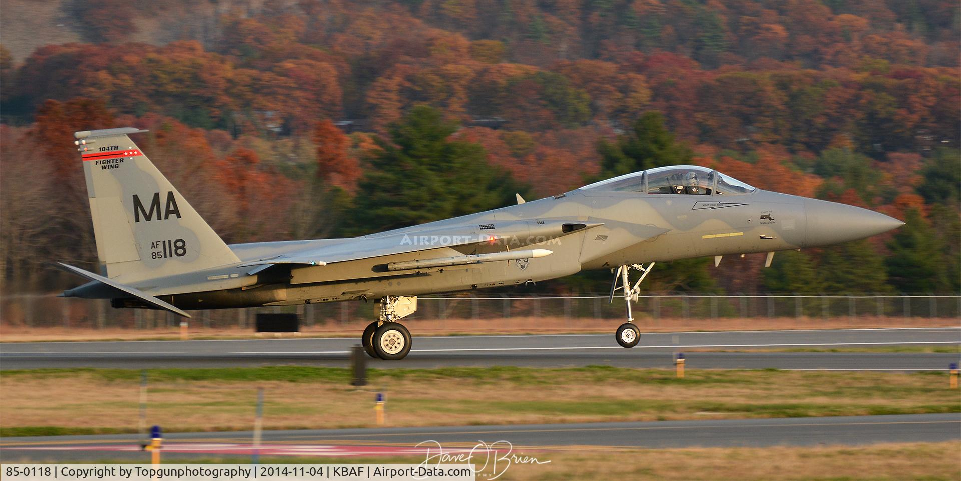 85-0118, 1985 McDonnell Douglas F-15C Eagle C/N 0974/C360, RAGE01 touching down on RW02