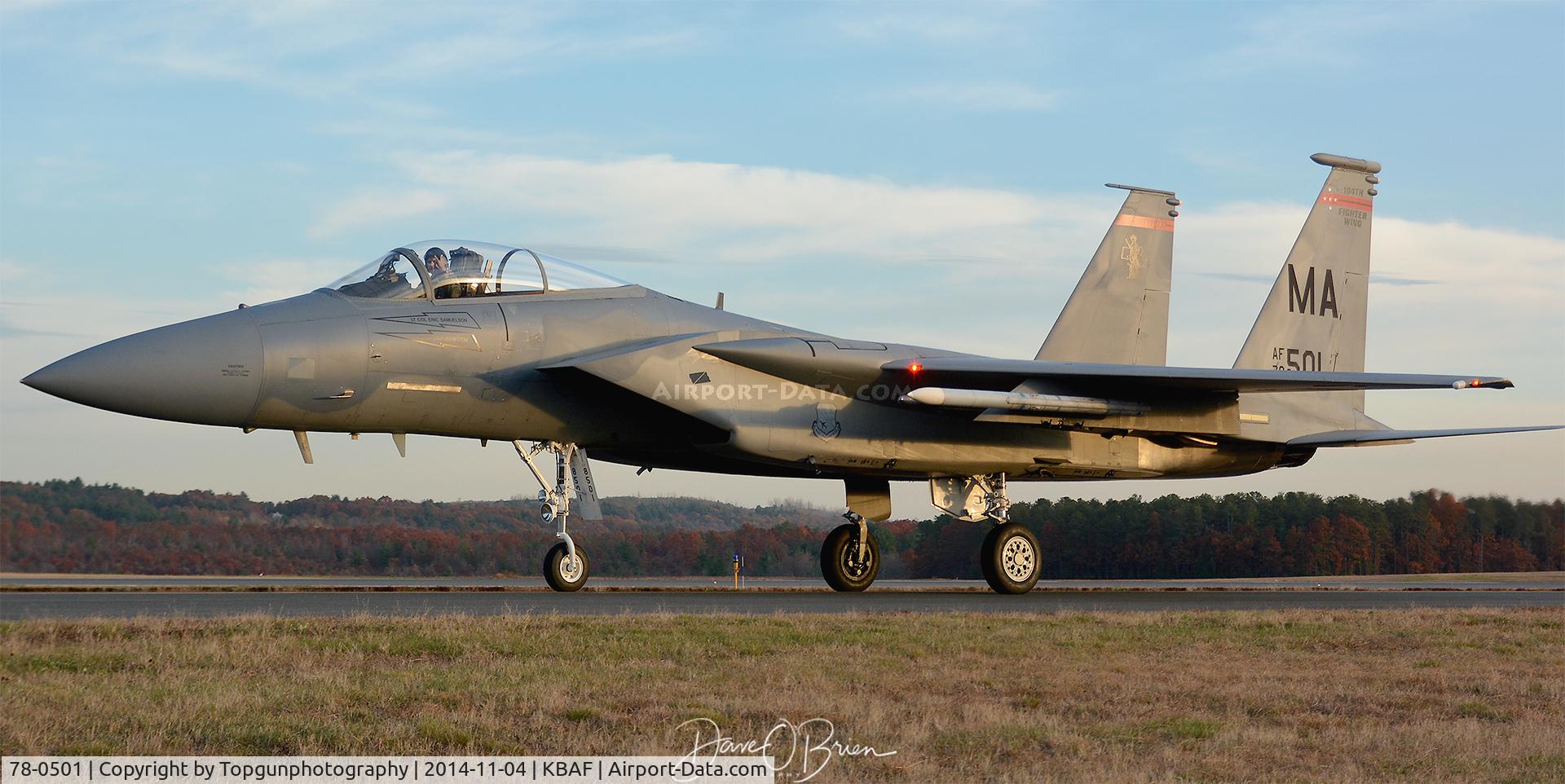 78-0501, 1978 McDonnell Douglas F-15C Eagle C/N 0485/C034, RAGE03 taxing back to the barn