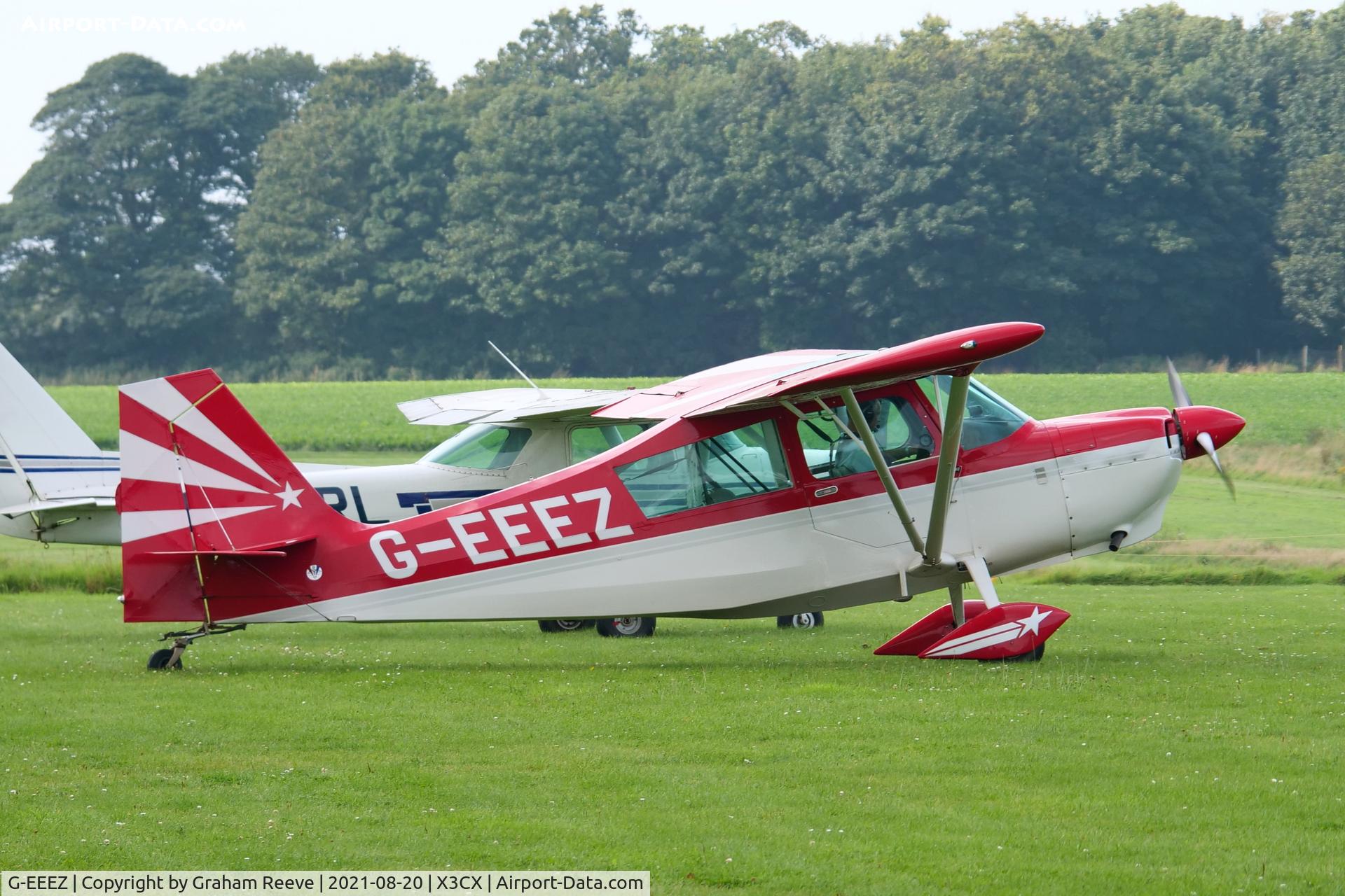 G-EEEZ, 2007 American Champion 8KCAB Super Decathlon C/N 1034-2007, Just landed at Northrepps.